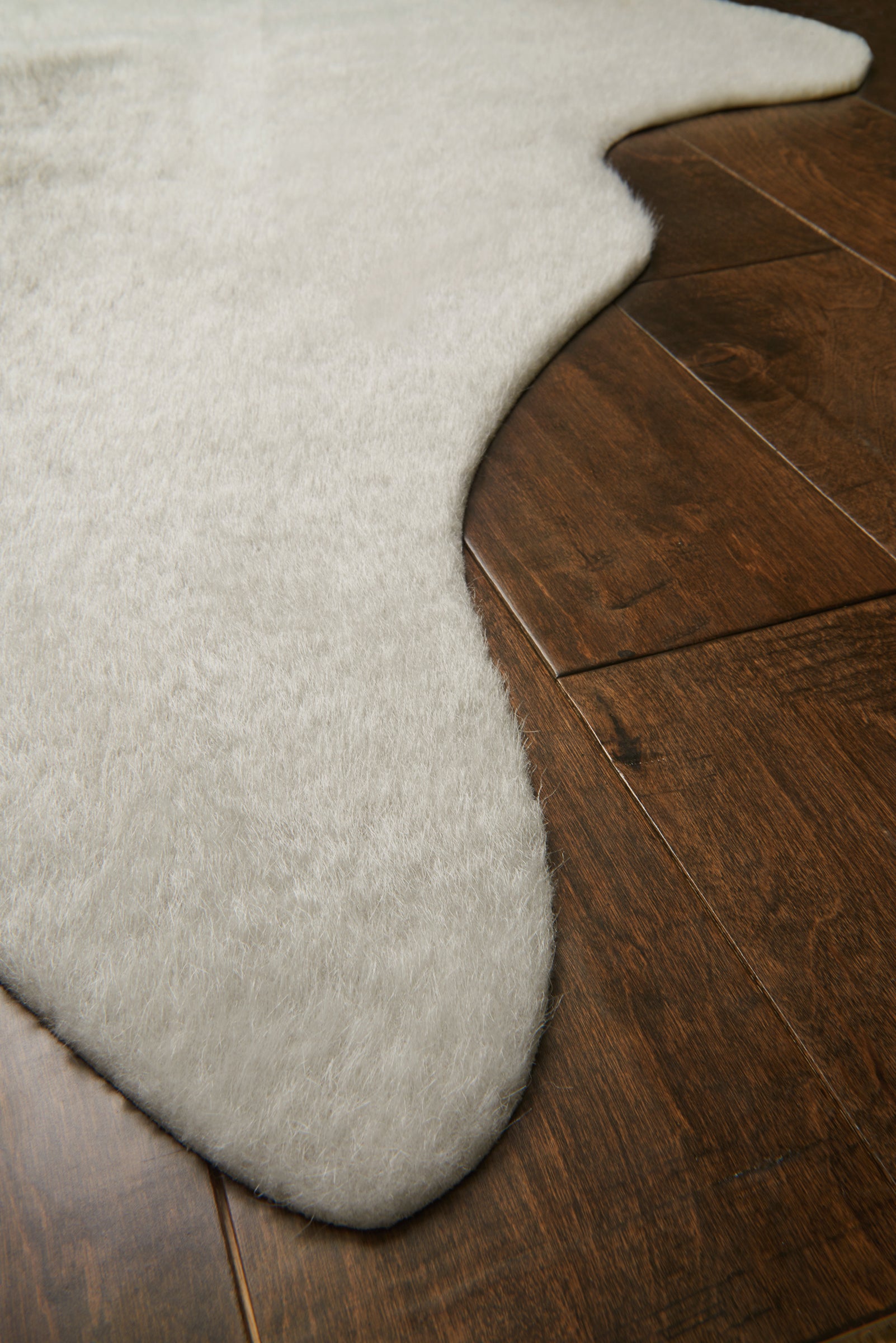 Light Gray and Tan Cowhide Rug