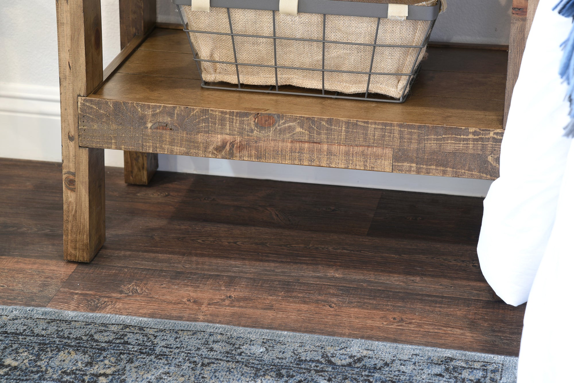 Handcrafted Rustic Wood End Side Table Nightstand - presEARTH - Spice