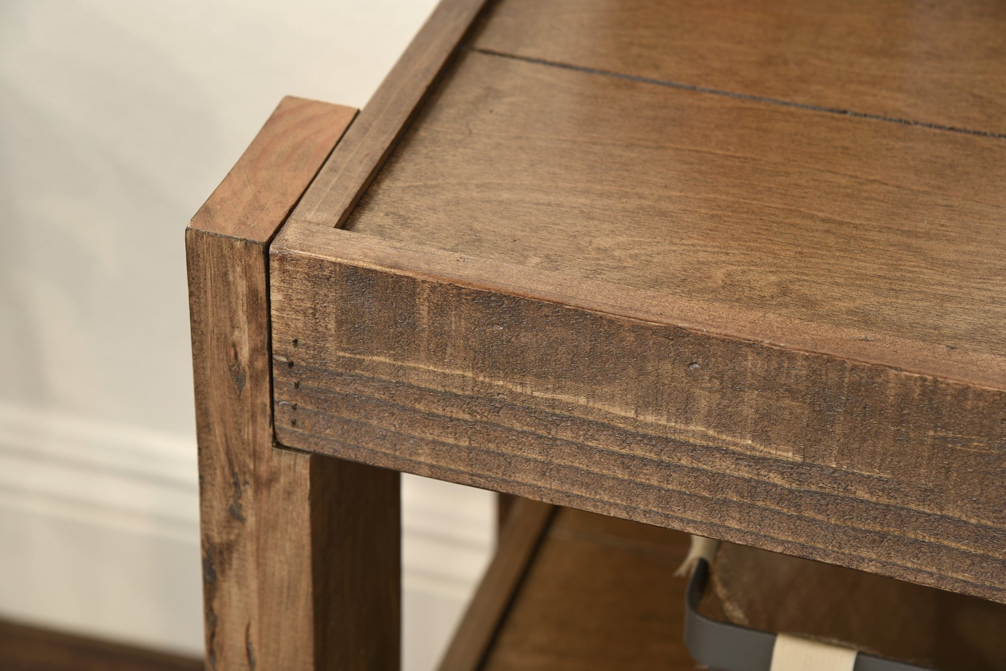 Handcrafted Rustic Wood End Side Table Nightstand - presEARTH - Spice