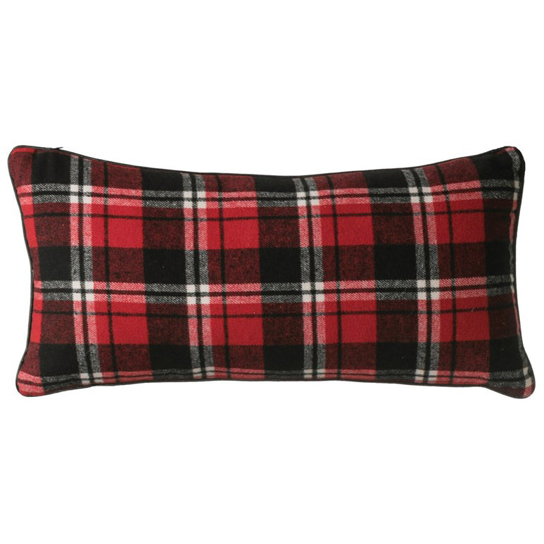 Red & Black Plaid Pillow