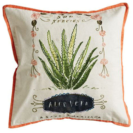 Cactus Succulent Boho Southwest Pillow