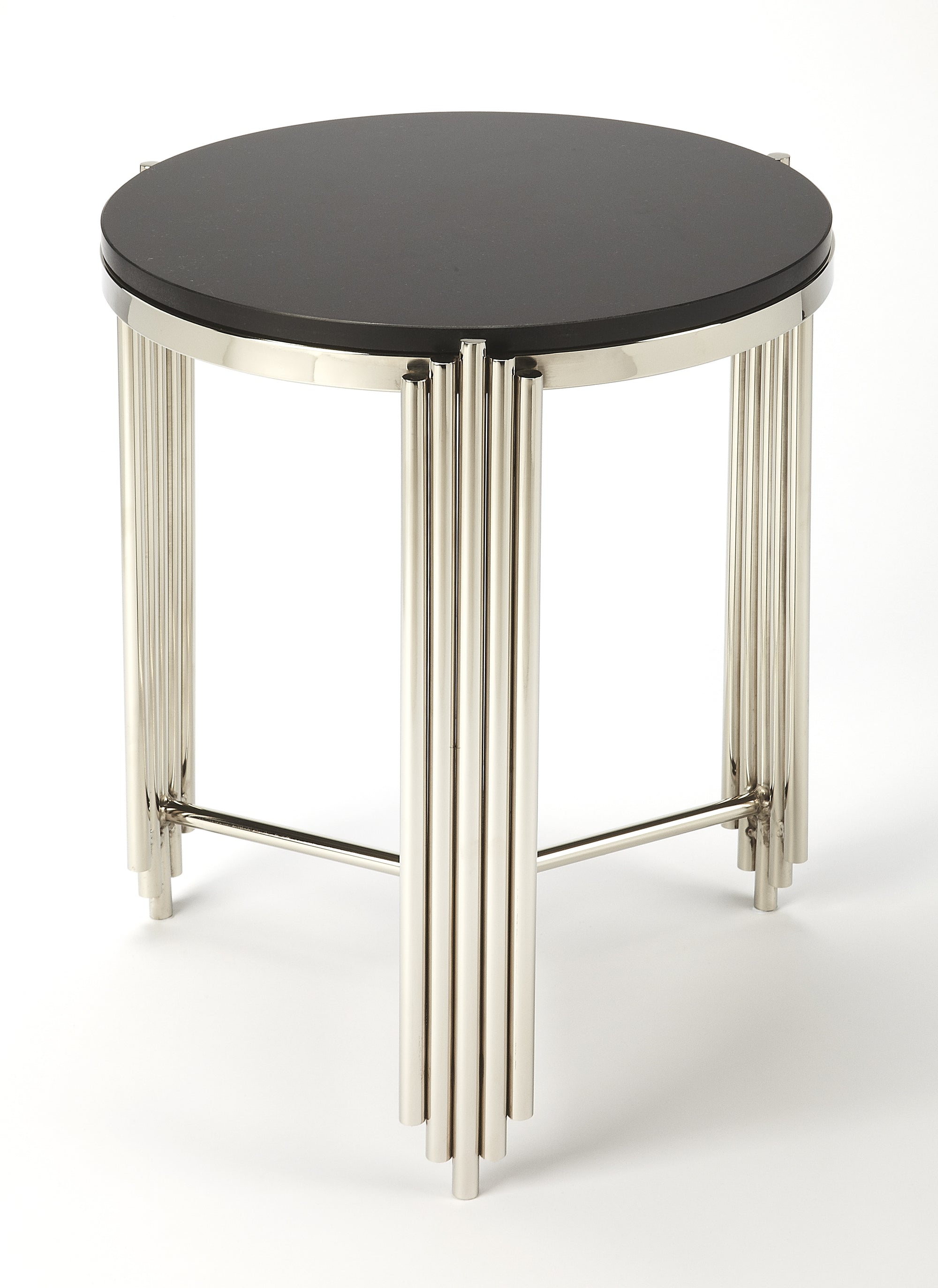 Round Black Modern & Contemporary End Table