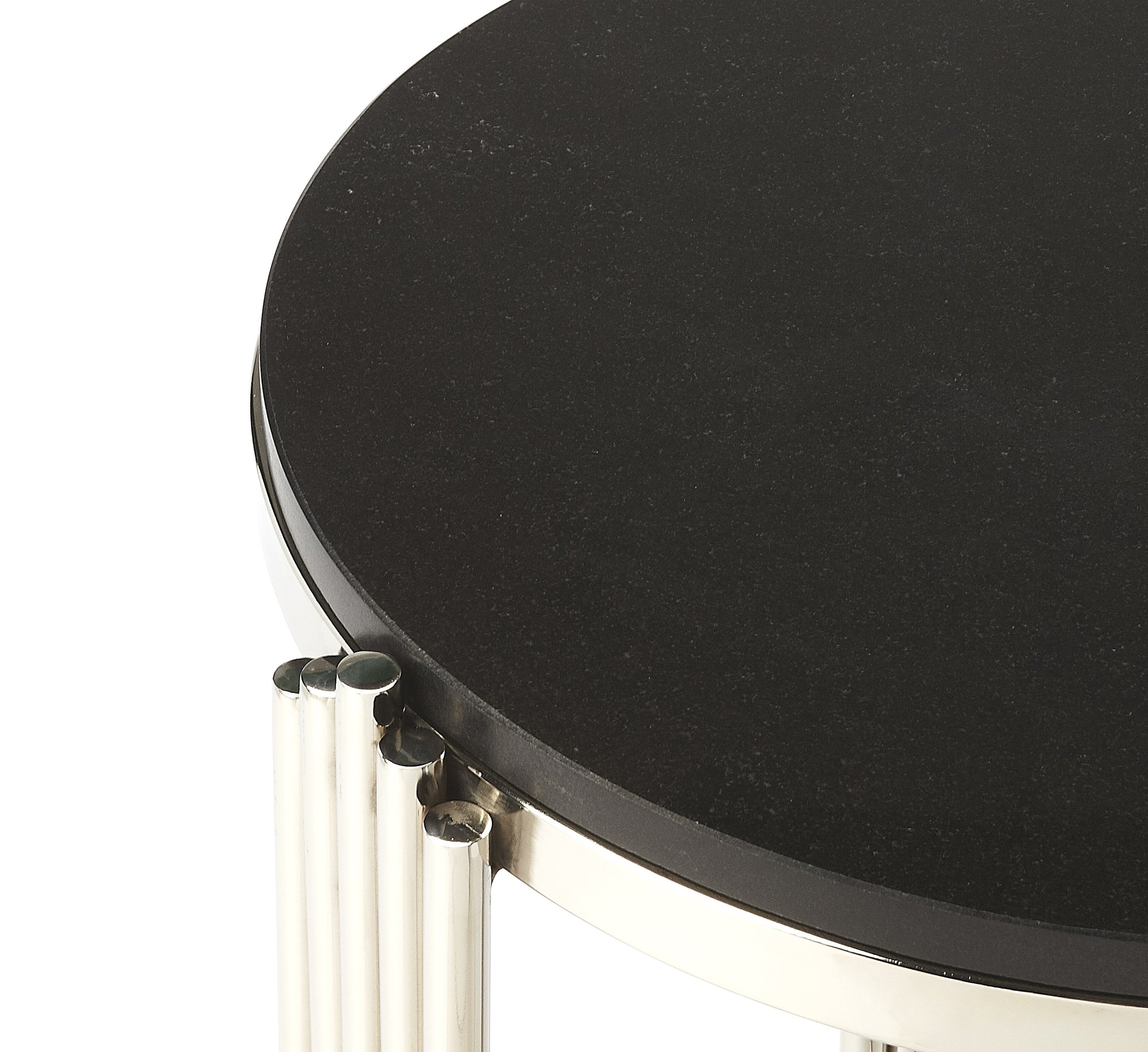 Round Black Modern & Contemporary End Table