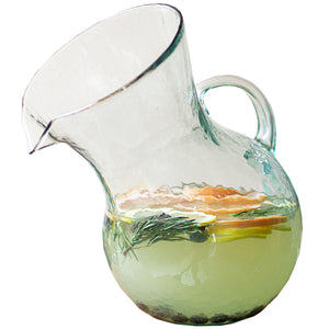Small Tilted Glass Pitcher – Nancy Thomas Gallery