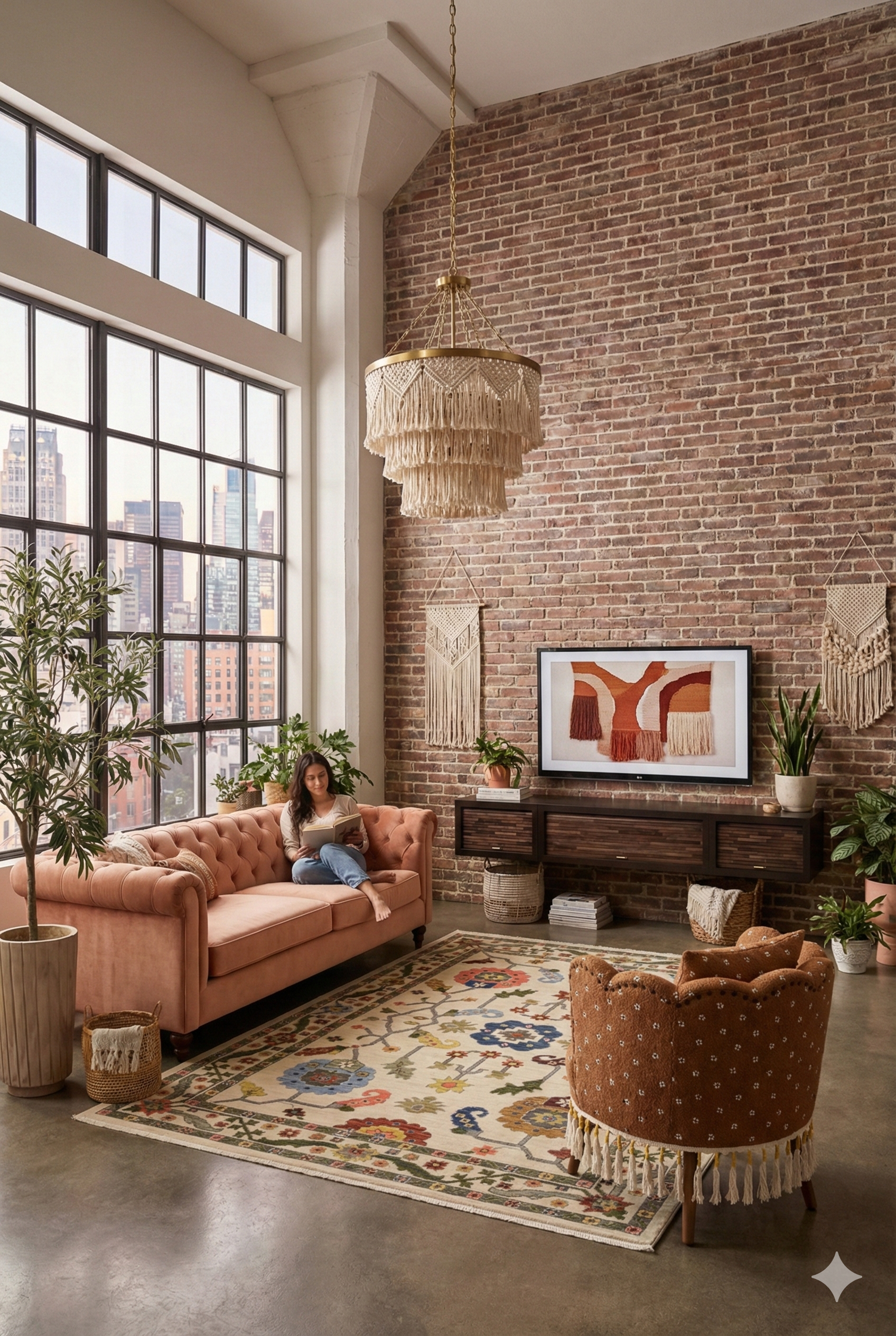 Floating TV Stand Modern Floating Entertainment Center - ECO GEO Collection - Espresso