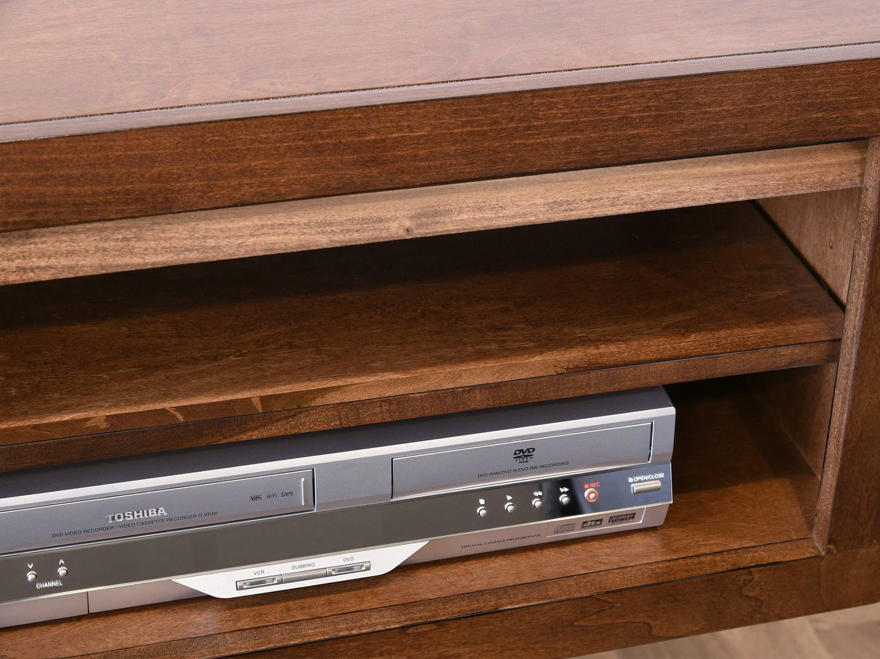 Handmade Floating TV Stand Modern Wall Mount Media Console - ECO GEO - Mocha