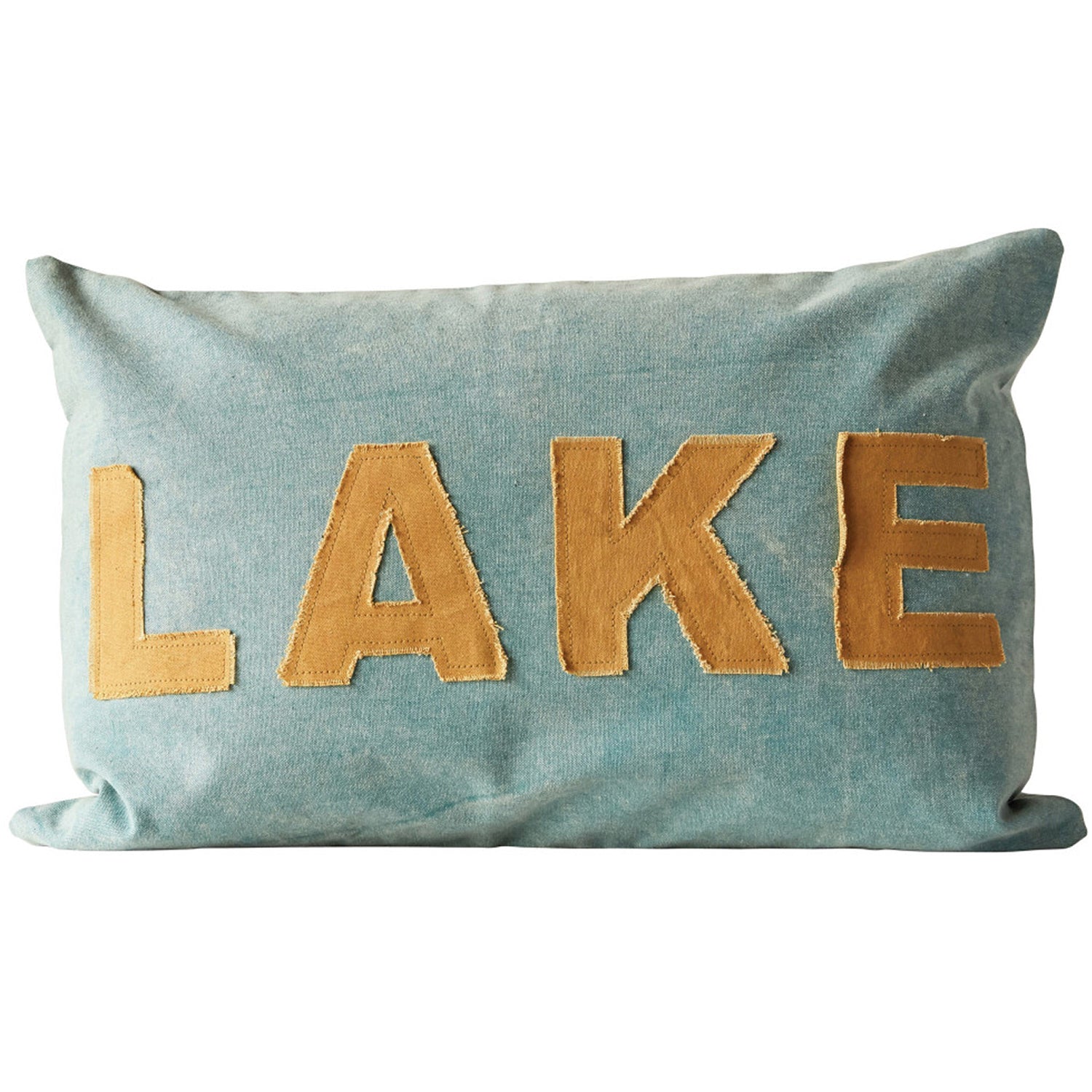 Light Blue Lake Pillow