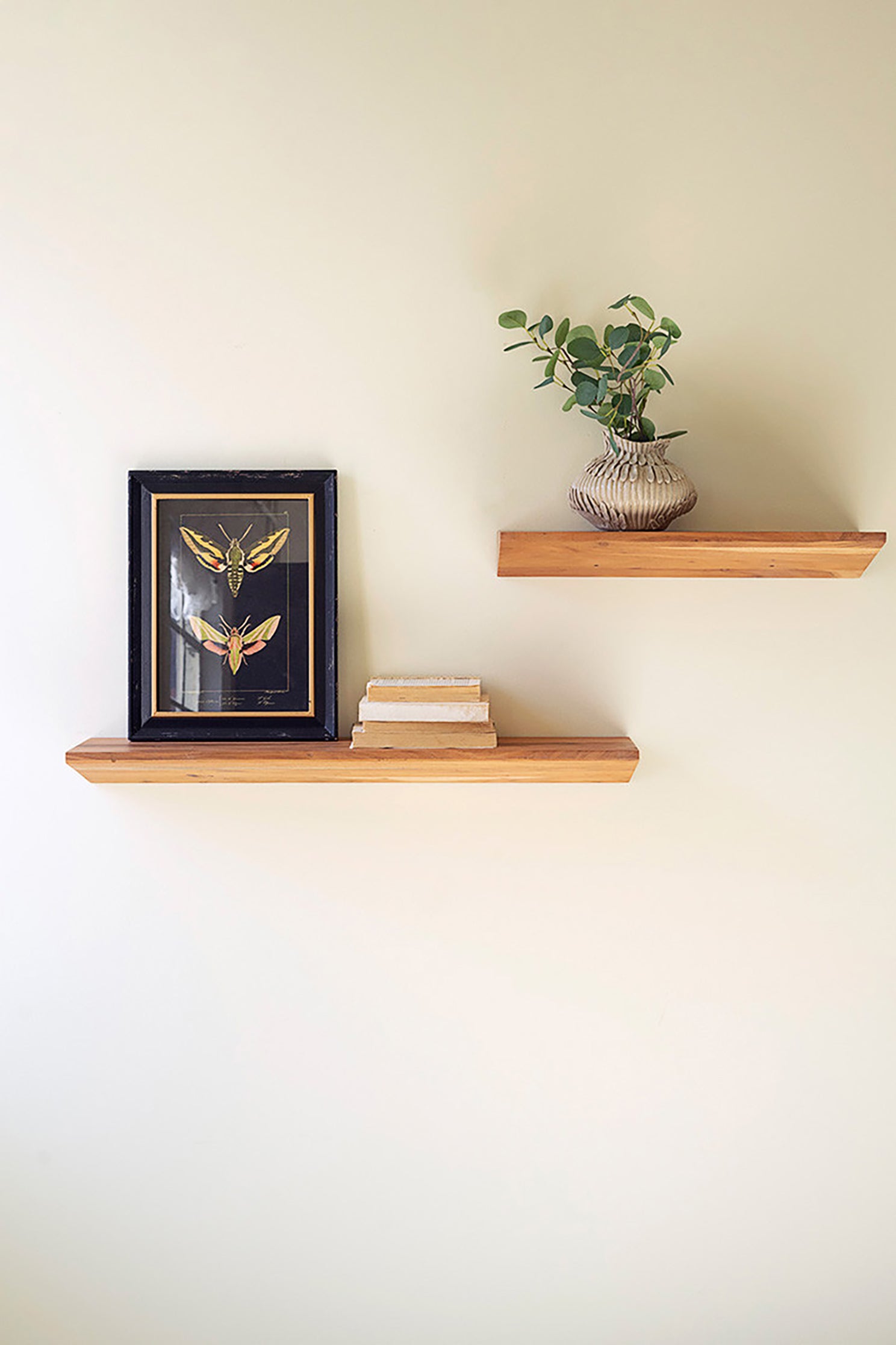 Modern Wood Floating Wall Shelf Set
