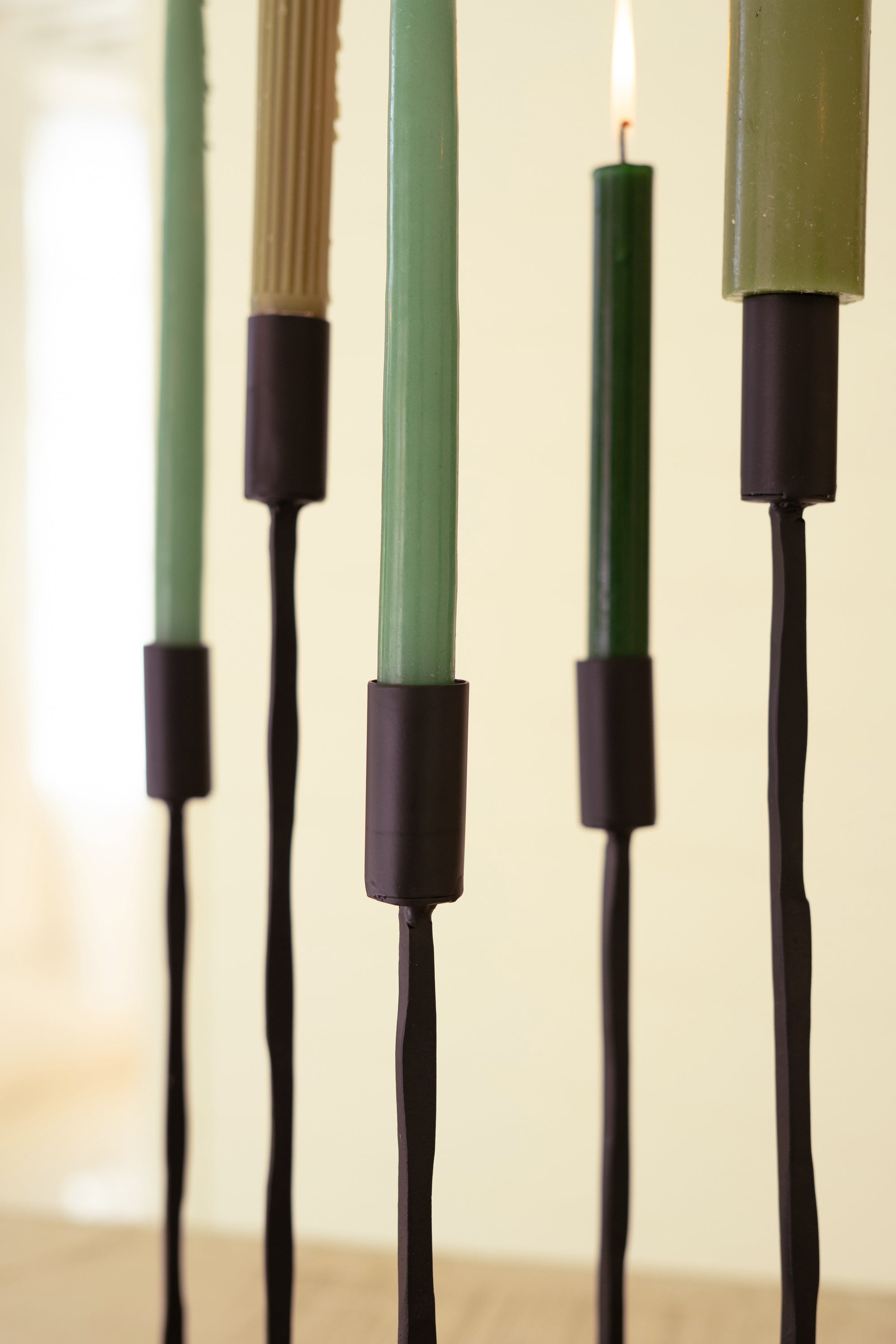 Black Iron Eleven Taper Candelabra