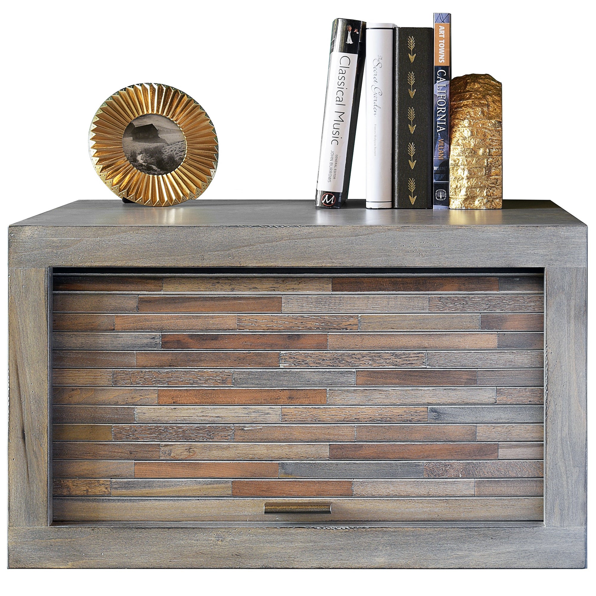 Modern Gray Floating Nightstand Wall Mount Night Stand - ECO GEO Lakewood - OB 50% OFF!