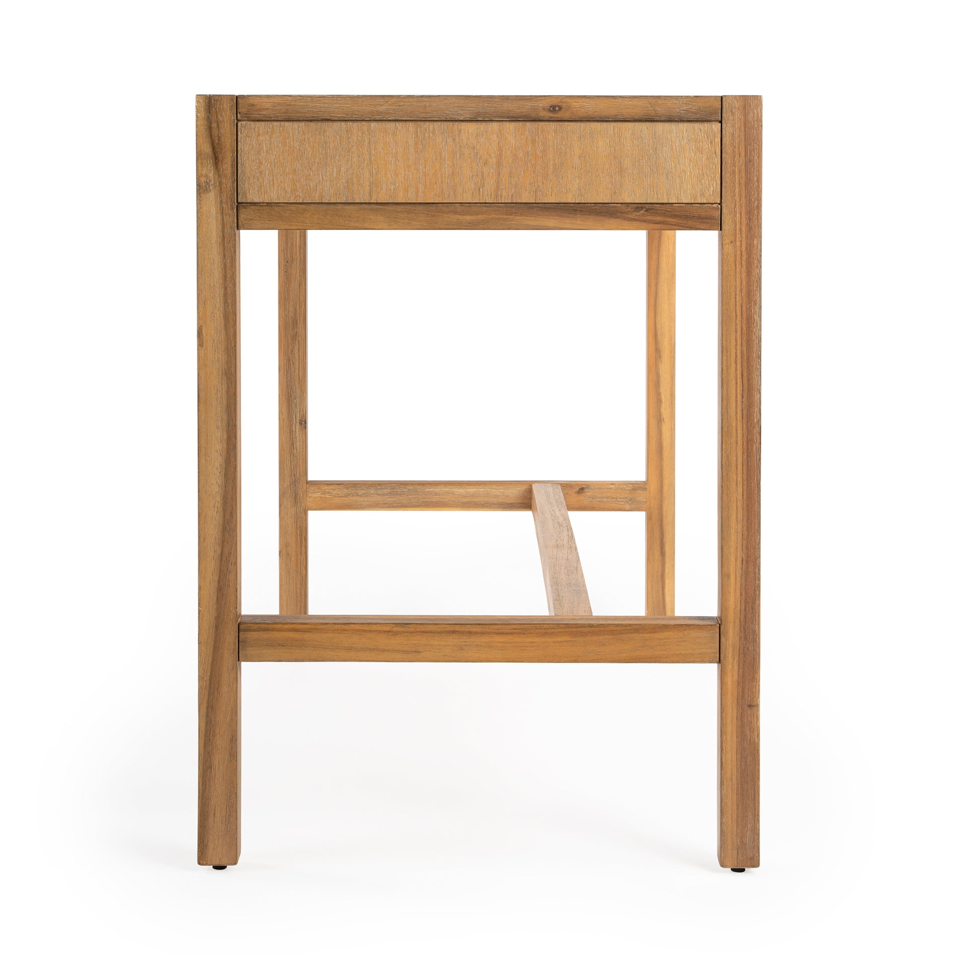 Small Natural Light Brown Wood Desk Writing Table