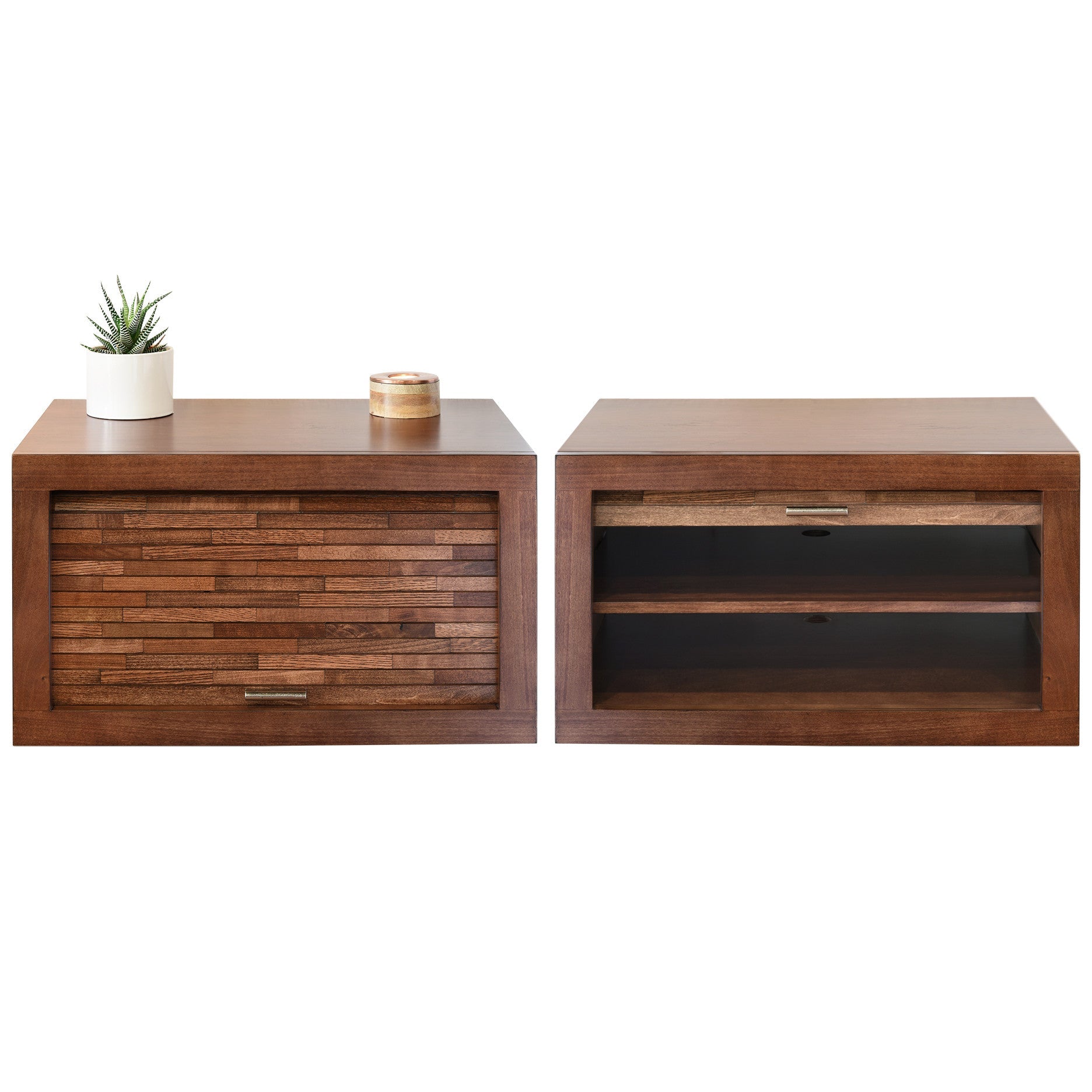 Floating Wall Mount Nightstands - ECO GEO - Mocha - OB 50% OFF