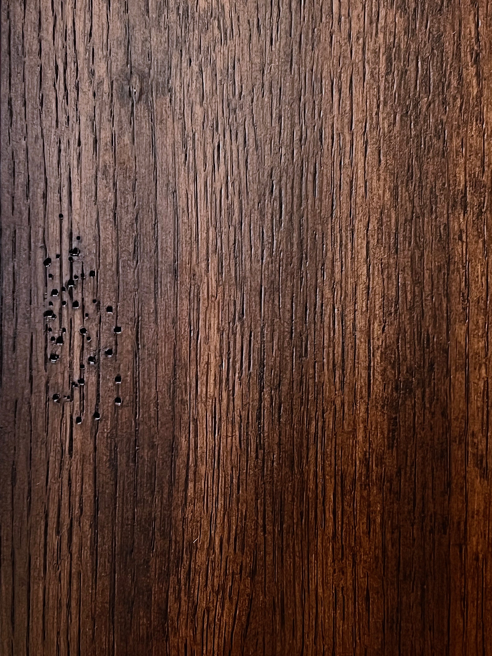 Floating TV Stand Dark Oak Arched Wall Mount Entertainment Center For Up To 100" Screens - Santa Barbara - Russet Brown