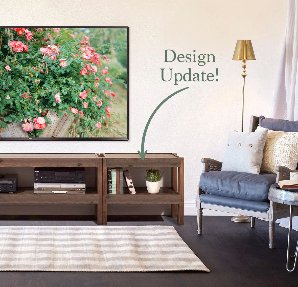 Handcrafted Rustic Wood TV Stand Console - presEARTH - Spice