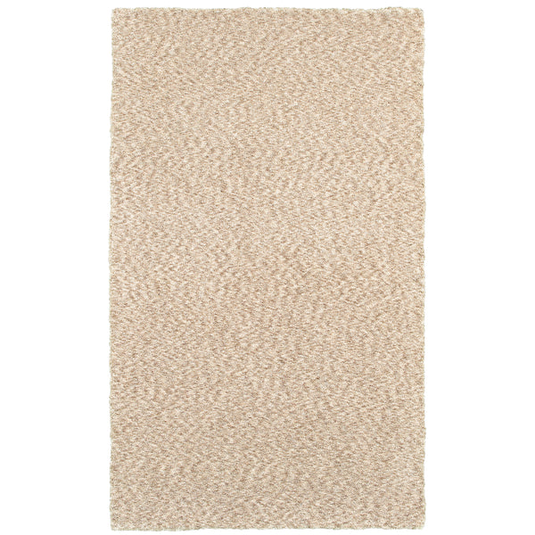 Tan Shag Contemporary Glam Area Rug - Woodwaves
