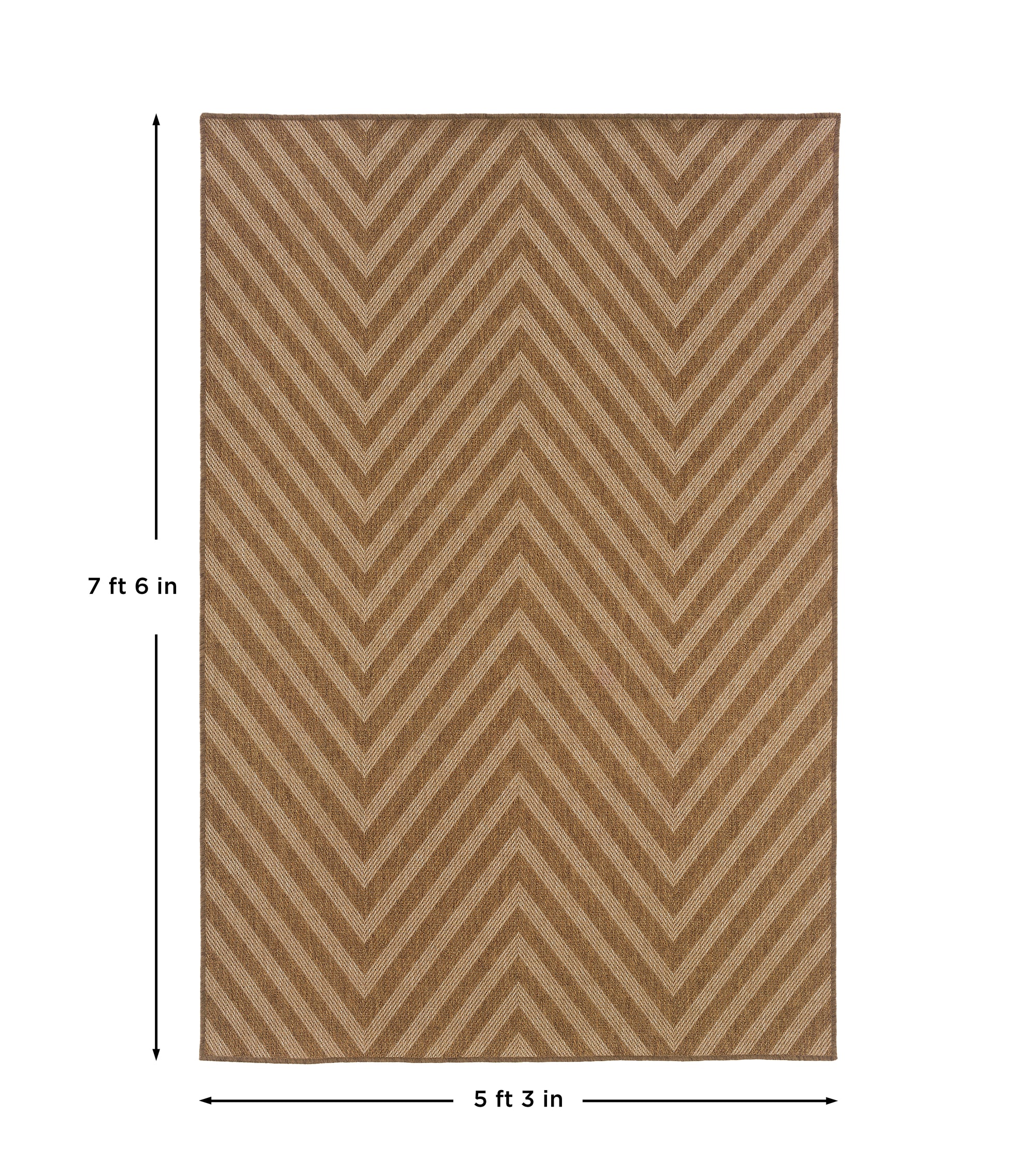 Tan Casual Farmhouse  Area Rug