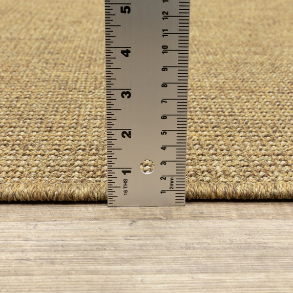 Tan Casual Rustic Farmhouse Area Rug - Woodwaves