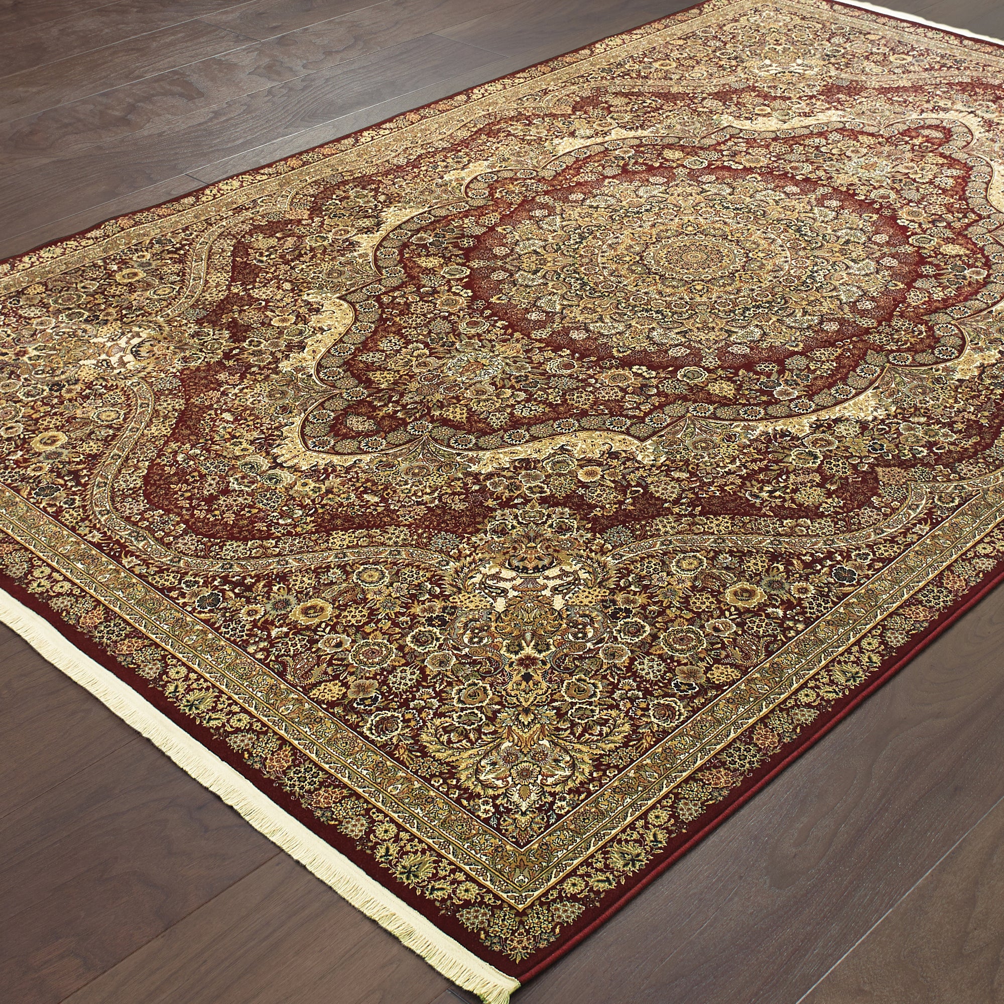 Red Gold Rug Red Gold Traditional Vintage Persian Area Rug - Woodwaves