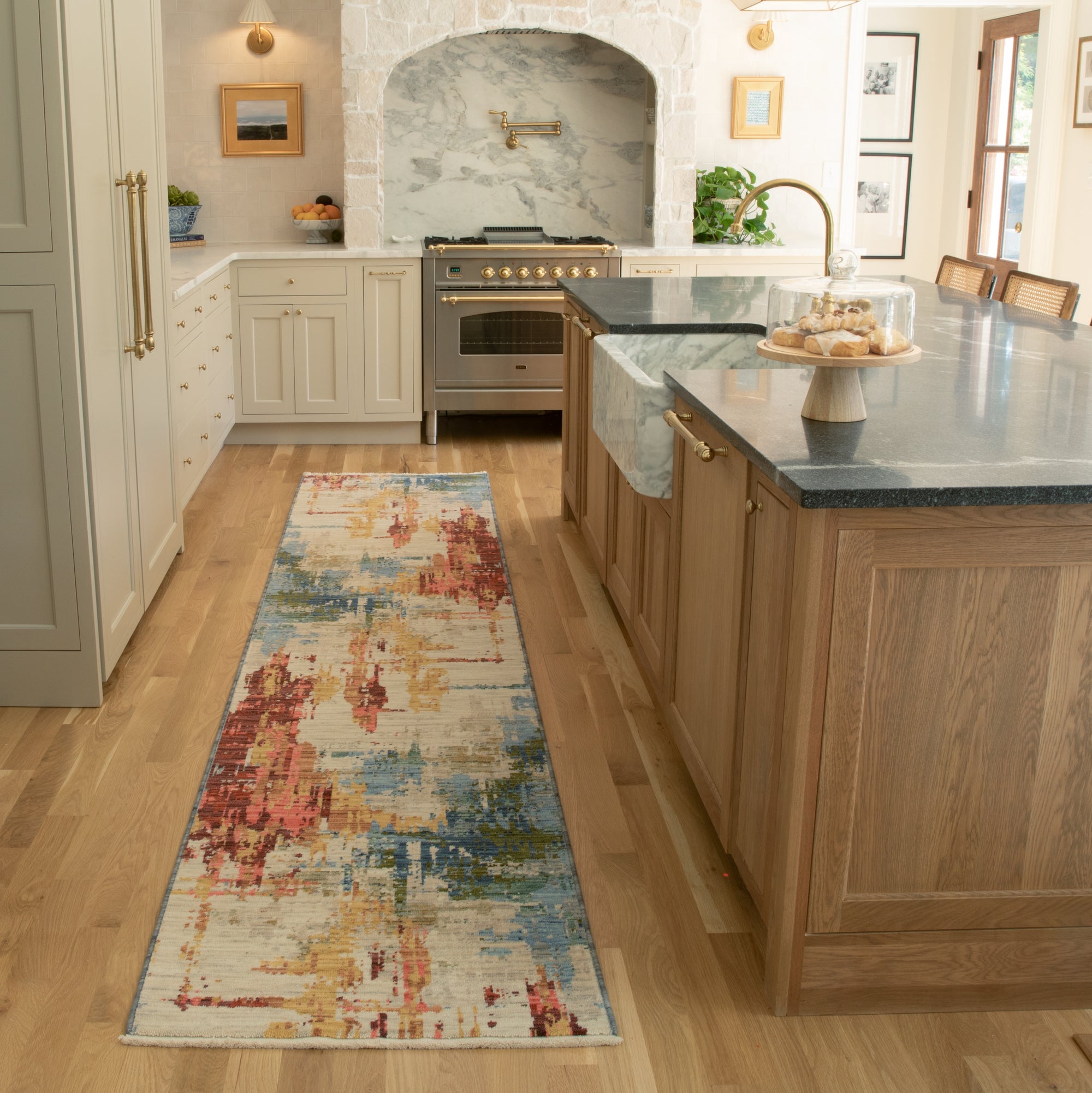 Beige Red Gold Tan Rust Blue Green Grey Modern & Contemporary Transitional Industrial Area Rug