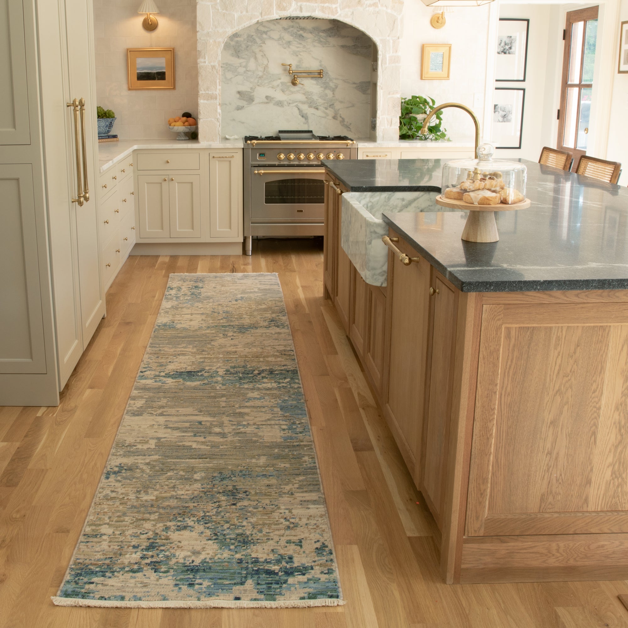 Beige Grey Blue Green Ivory Tan Modern & Contemporary Transitional Industrial Area Rug