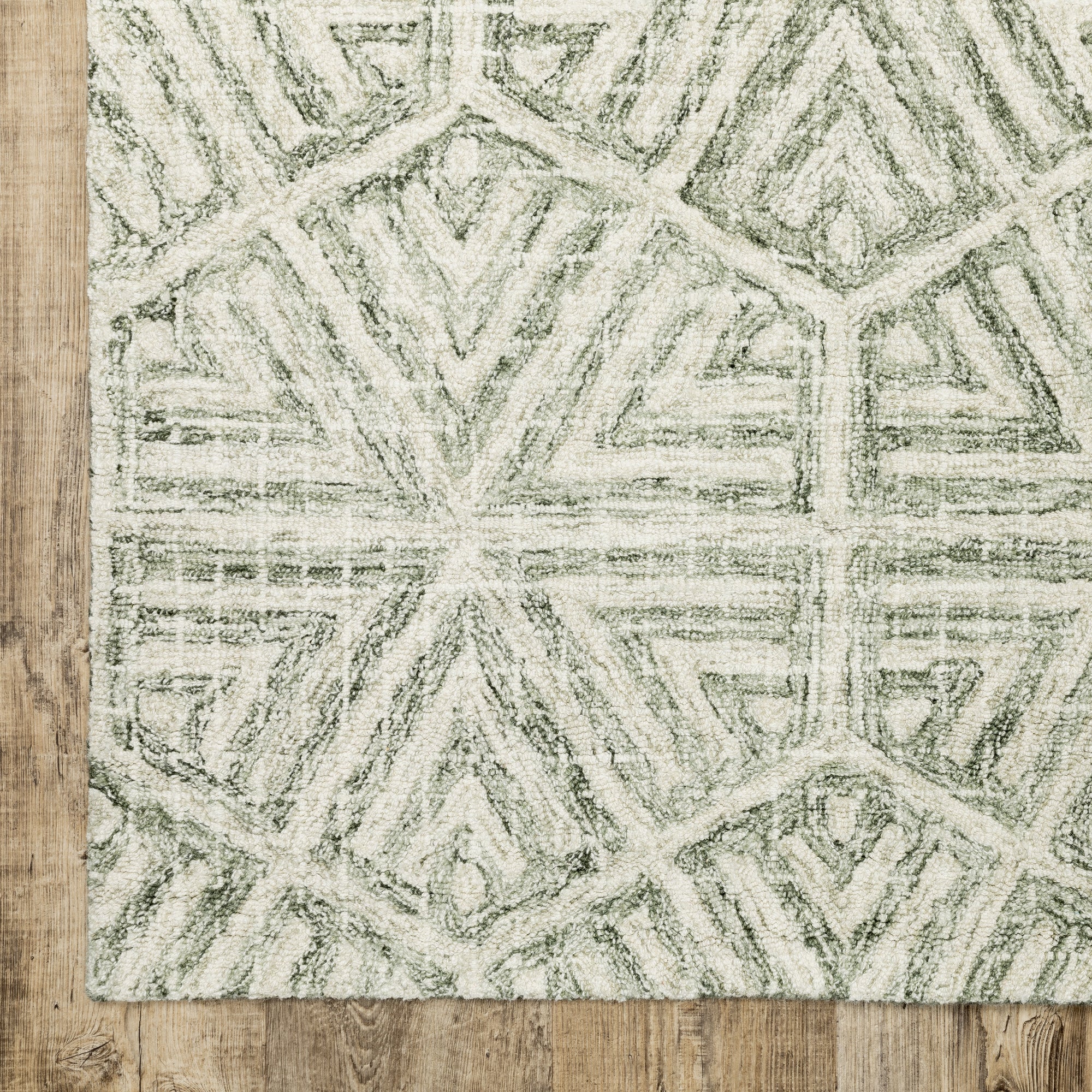 Grey Ivory Transitional Global  Area Rug