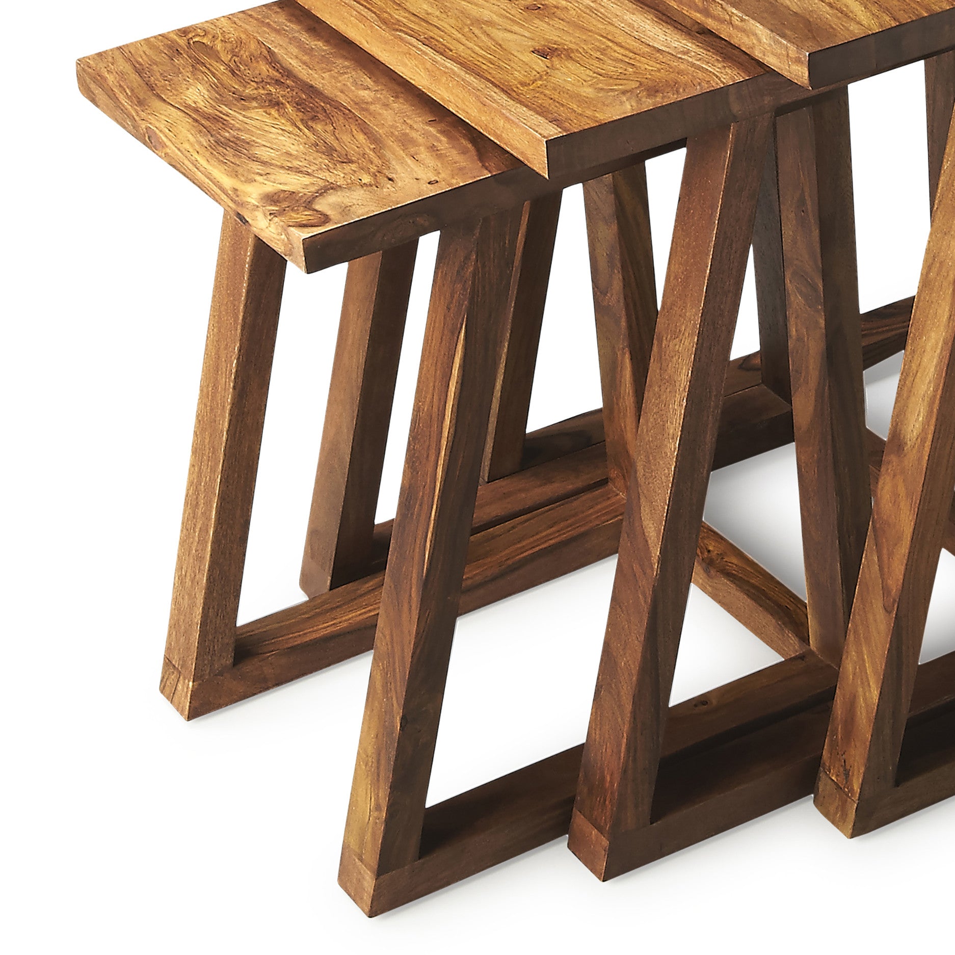 Modern Solid Wood Nesting Tables
