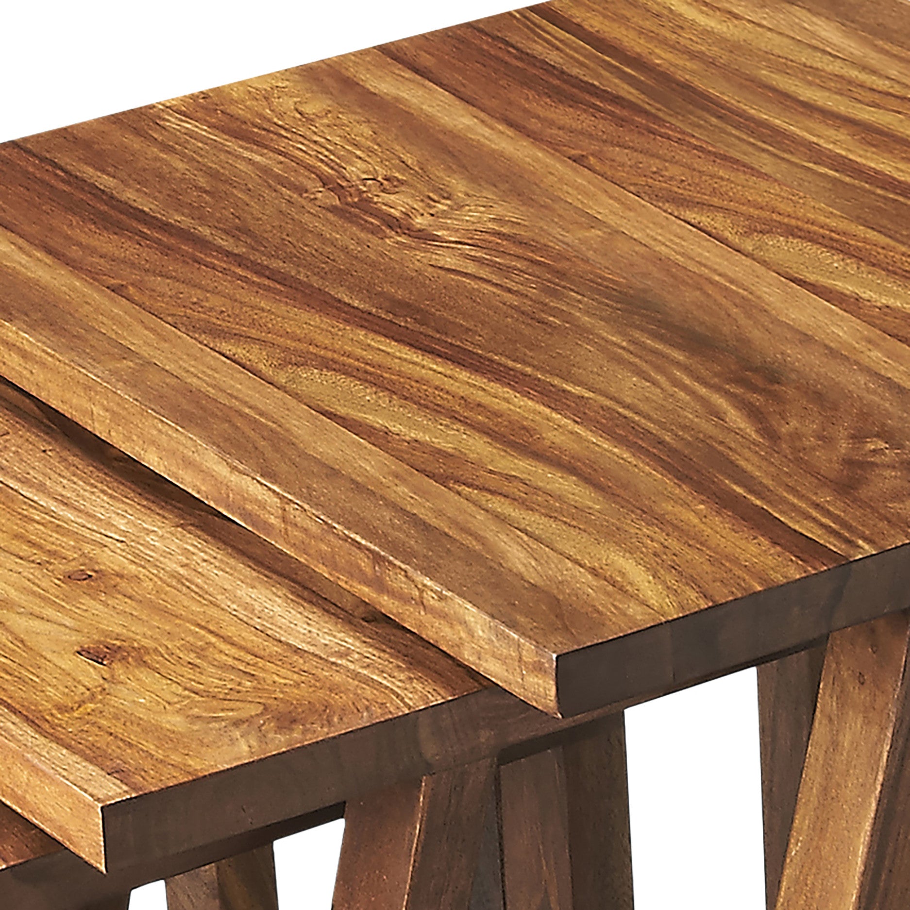 Modern Solid Wood Nesting Tables