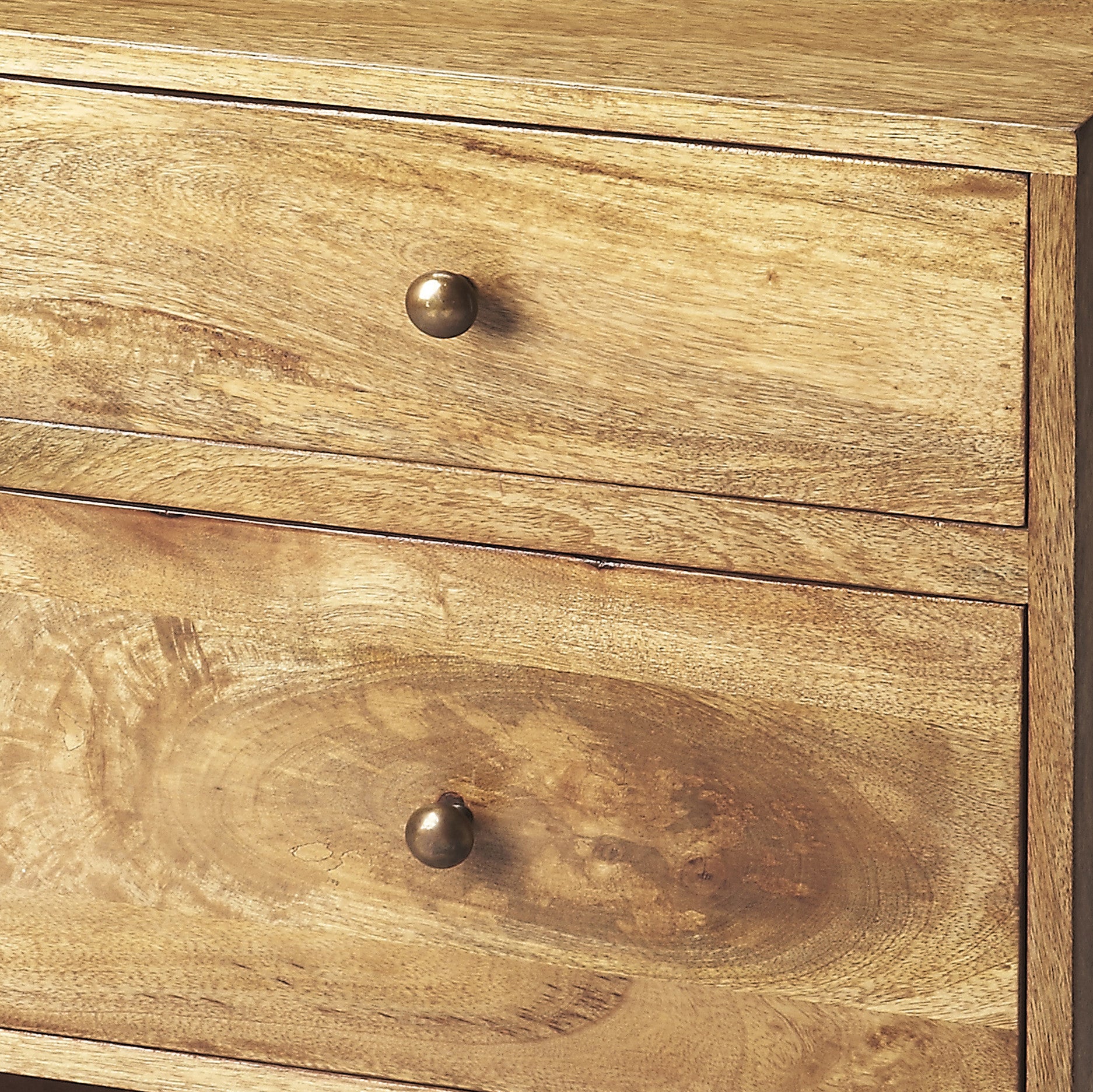 Mid Century Modern Two Drawer Nightstand End Table