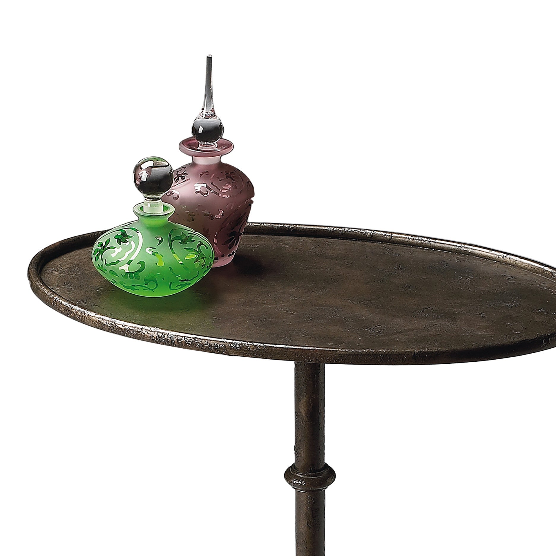 Industrial Modern Metal End Table