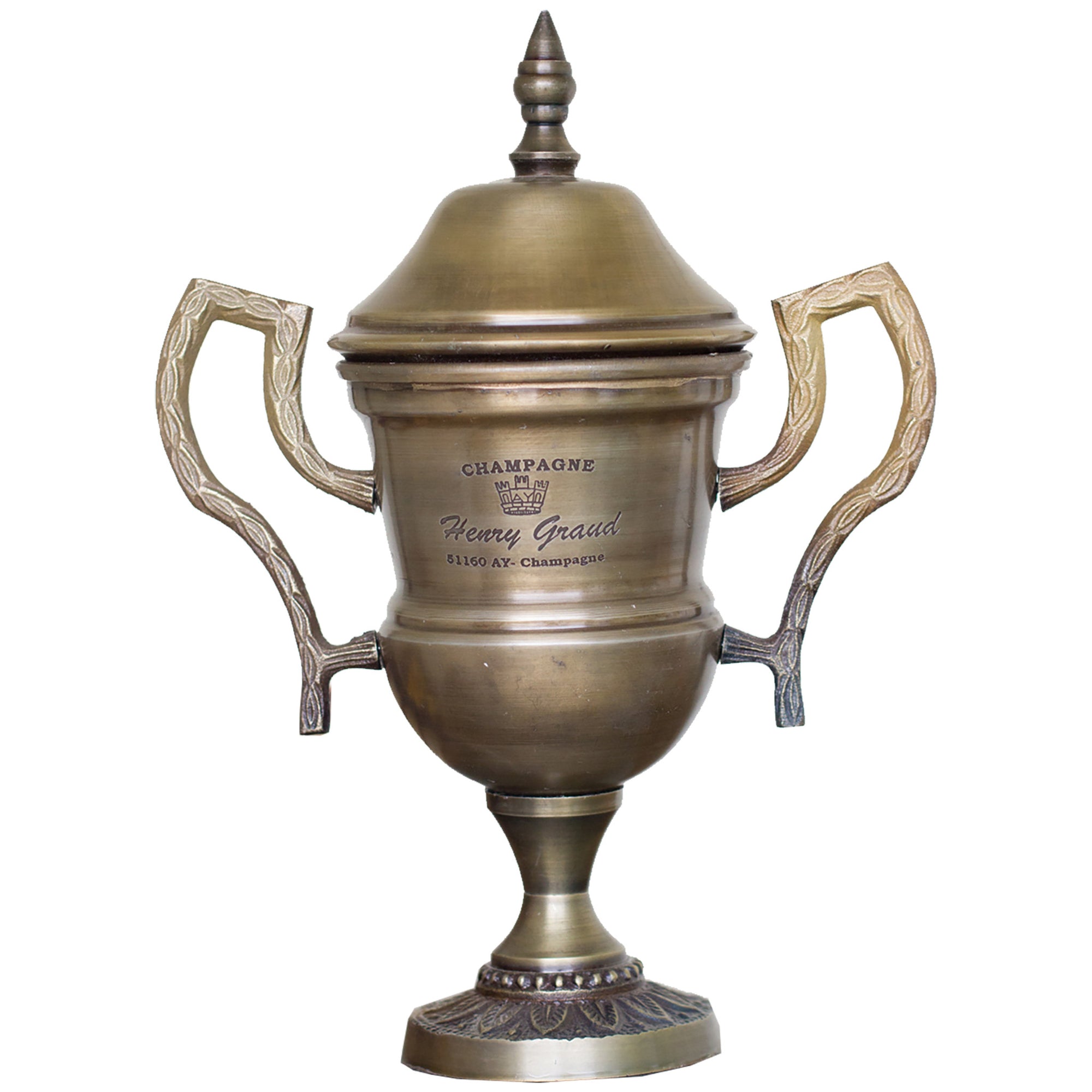 Antiqued Brass Champagne Brass Trophy Decoration
