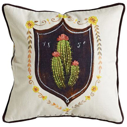 Boho Southwest California Cactus Succulent Pillow