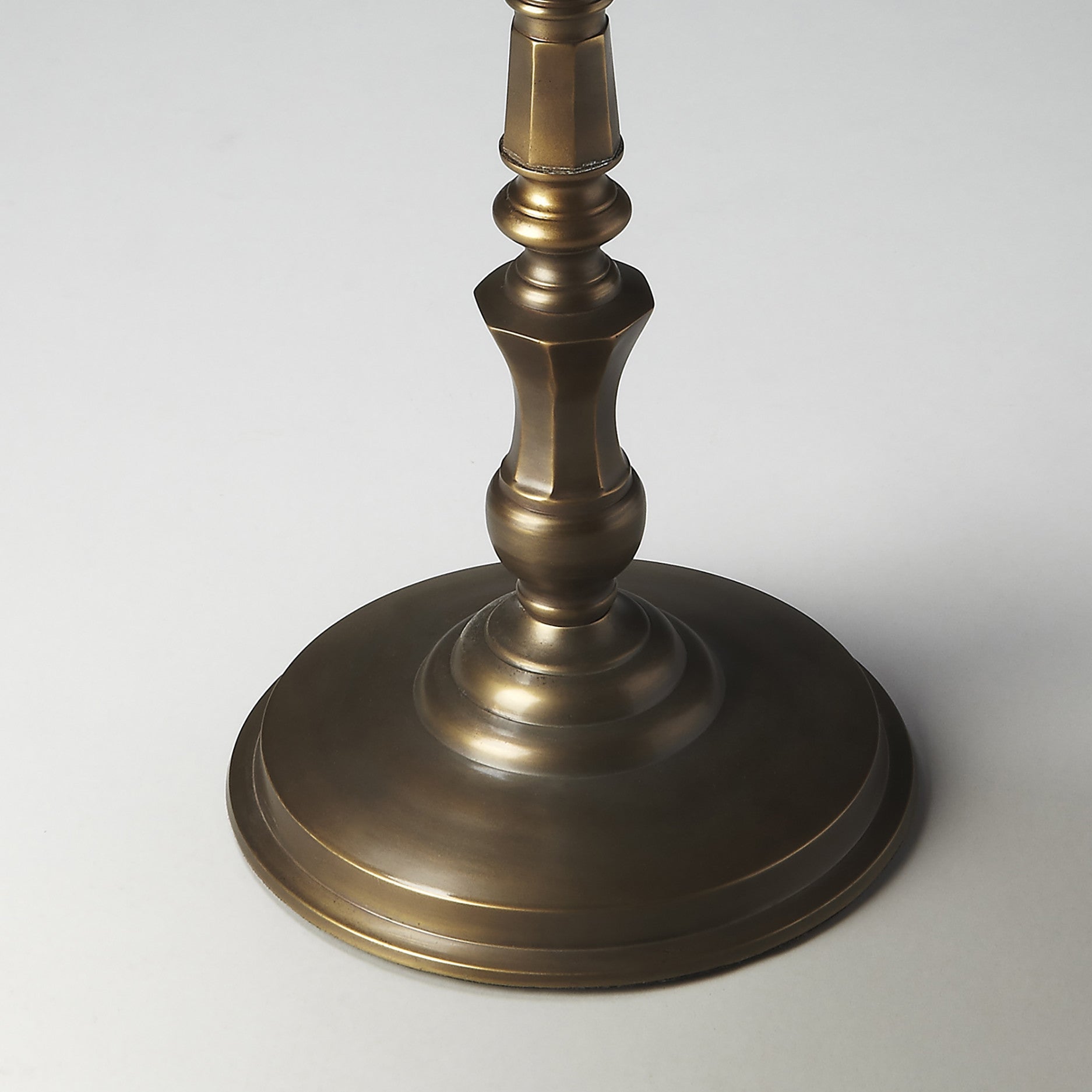 Industrial Modern Bronze Finish Metal End Table