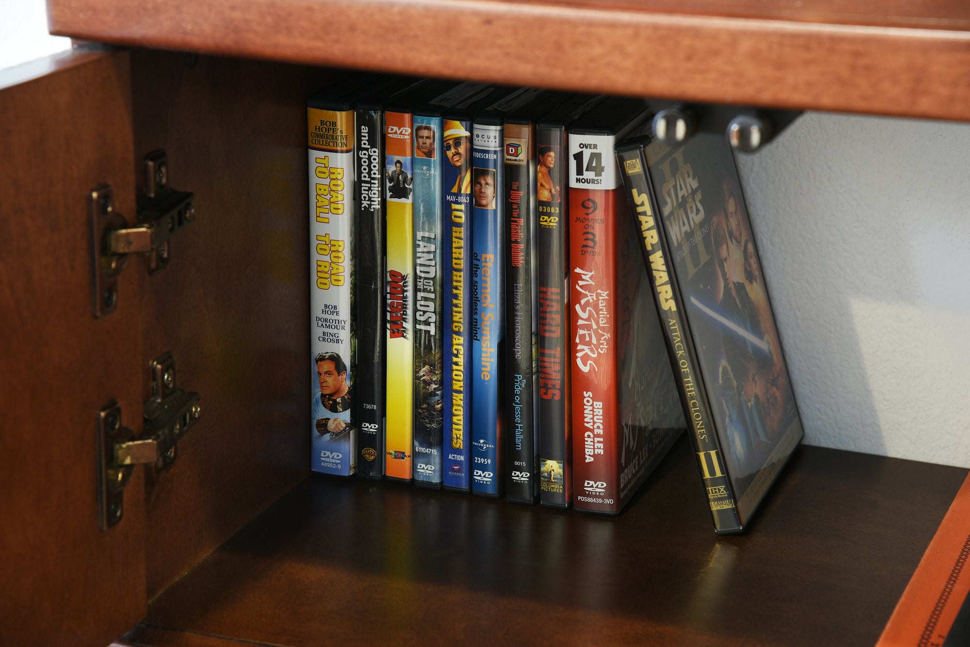 Handcrafted Modern Floating TV Stand - Curve - Mocha