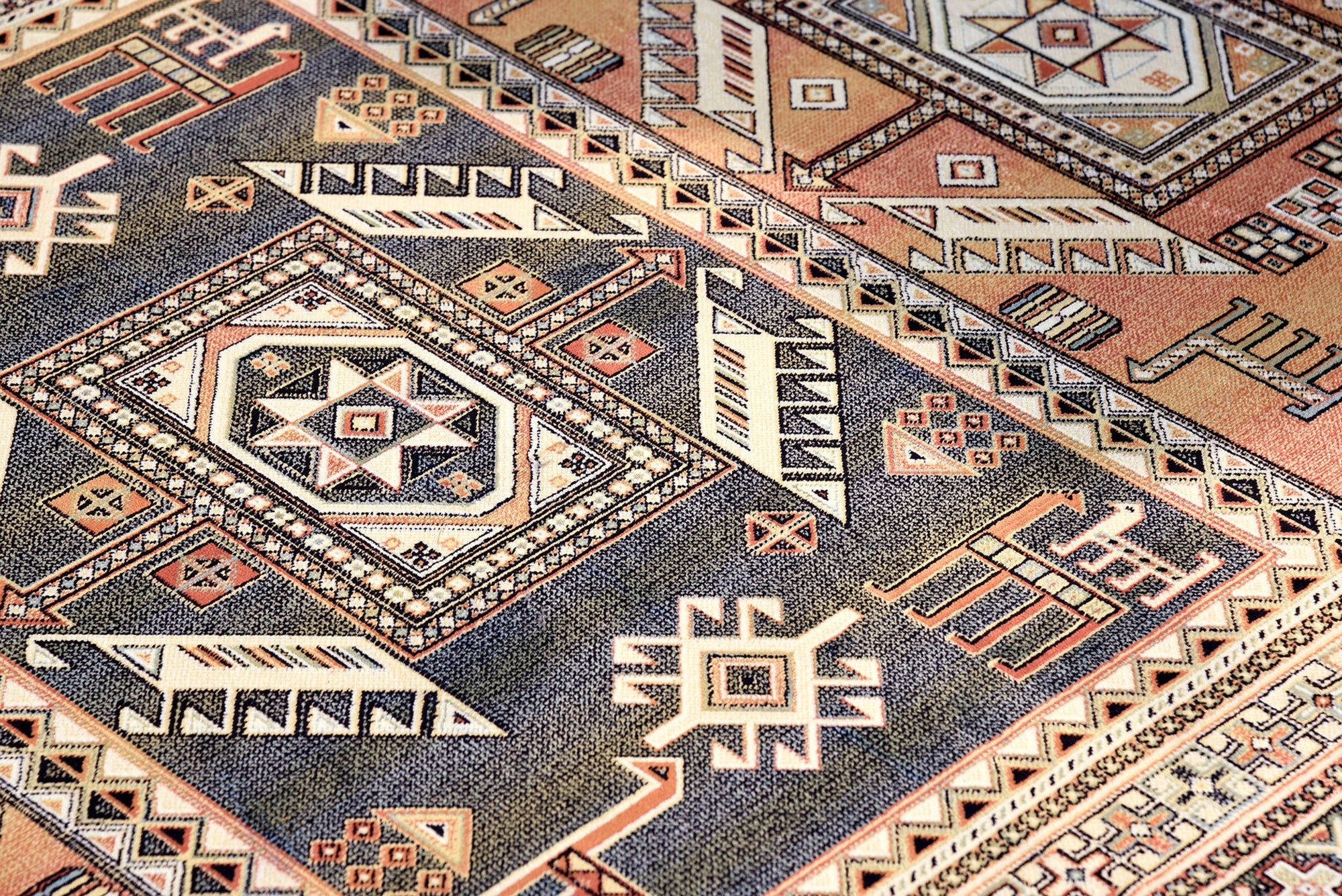 Southwest Santa Fe New Mexico Copper Colored Rug