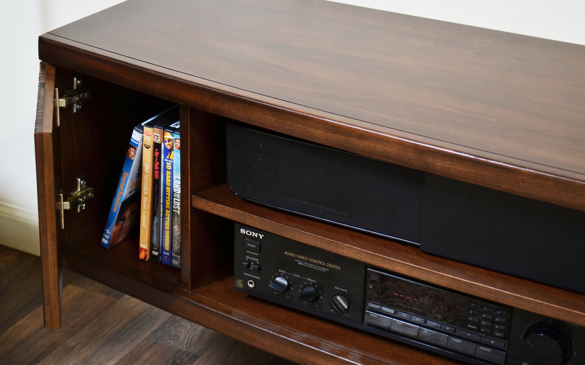 Curved Round Floating TV Console - The Curve - Mocha - OB 50% OFF!