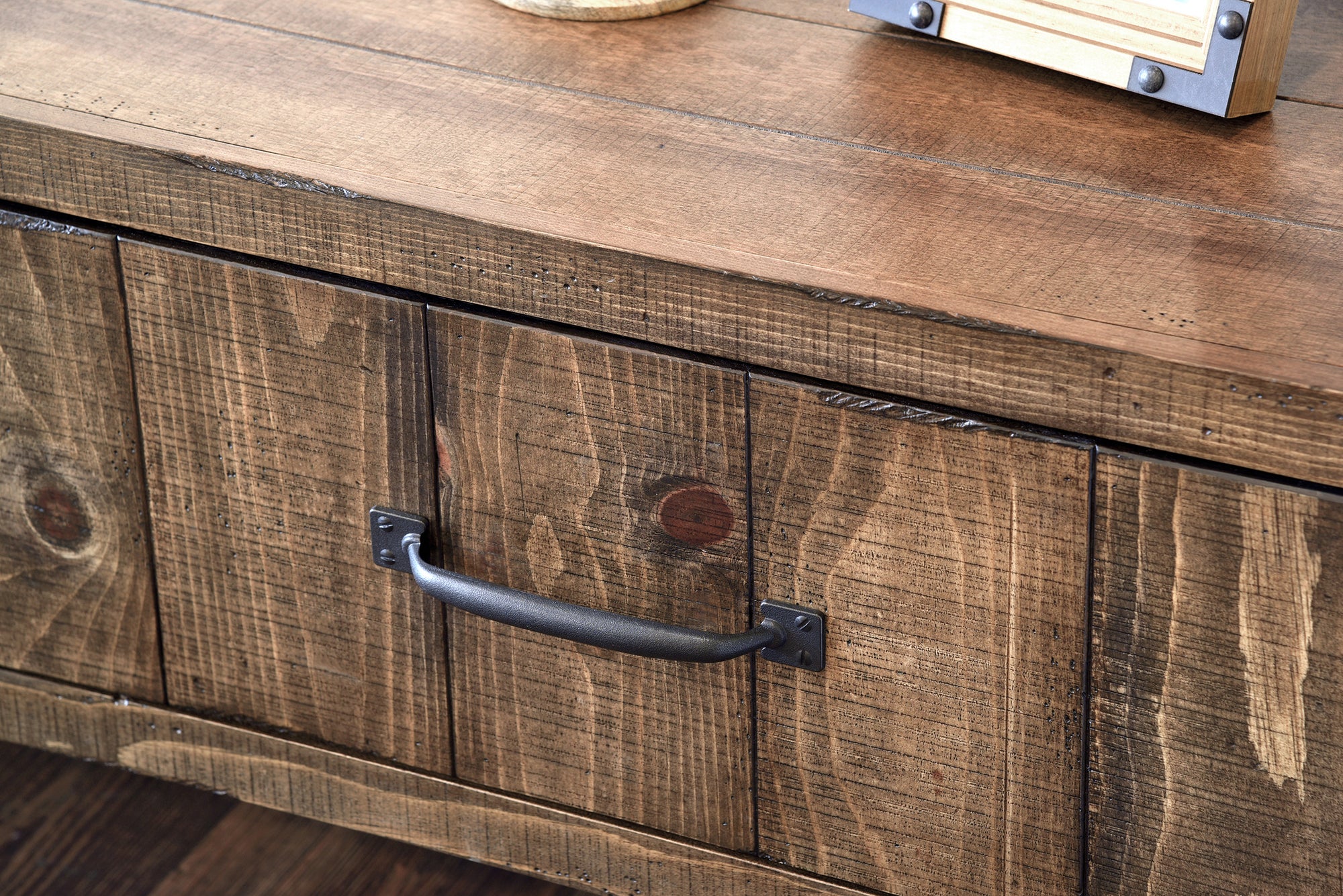 Handcrafted Rustic Floating Nightstand  - Wood Wall Mount Drawer - Pine Creek - Spice