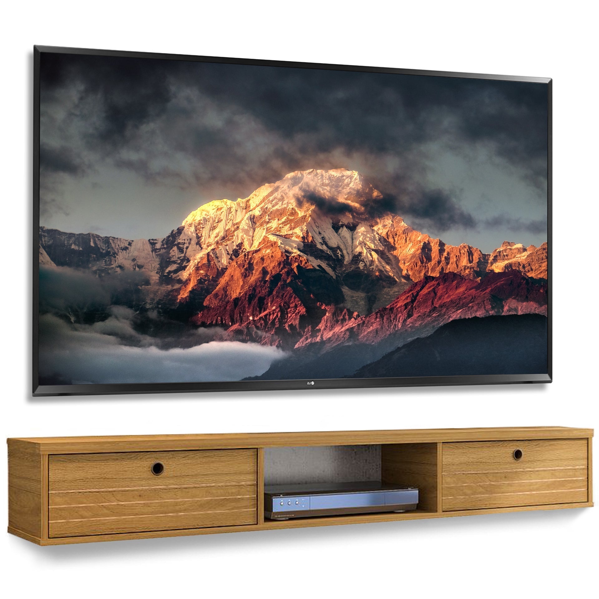 Floating TV Stand - Ellis - Stylish Savings - Cinnamon