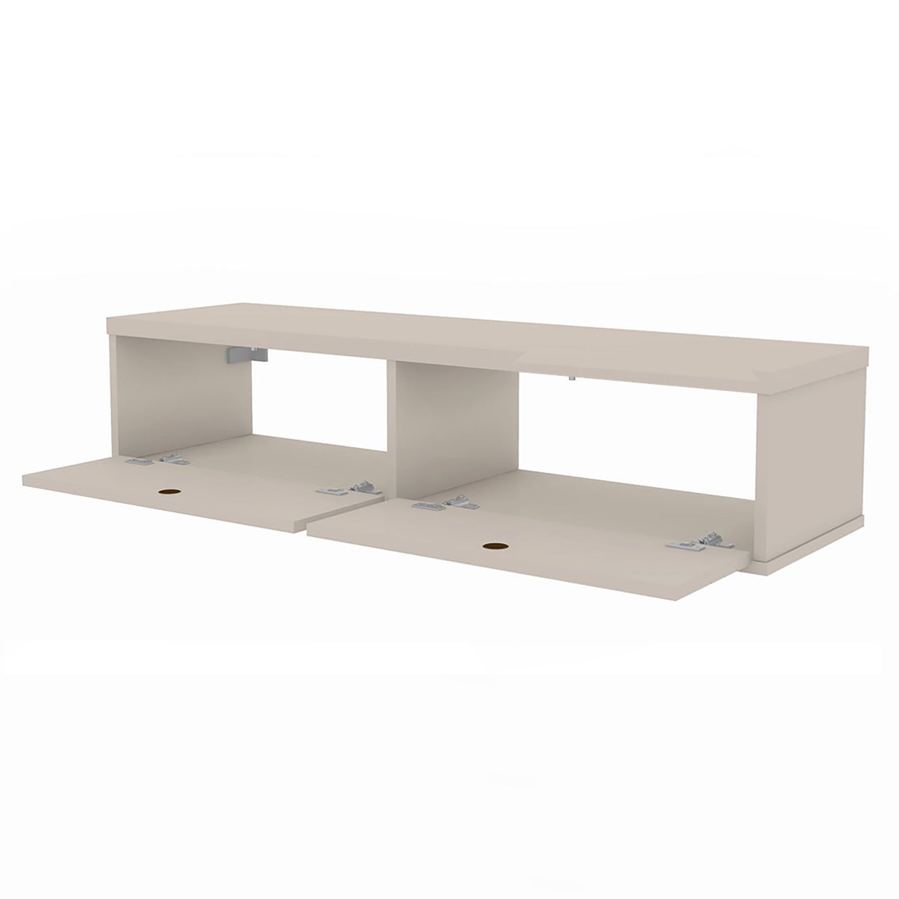 Floating TV Stand Wall Mount Console - Ellis - Stylish Savings - Off White