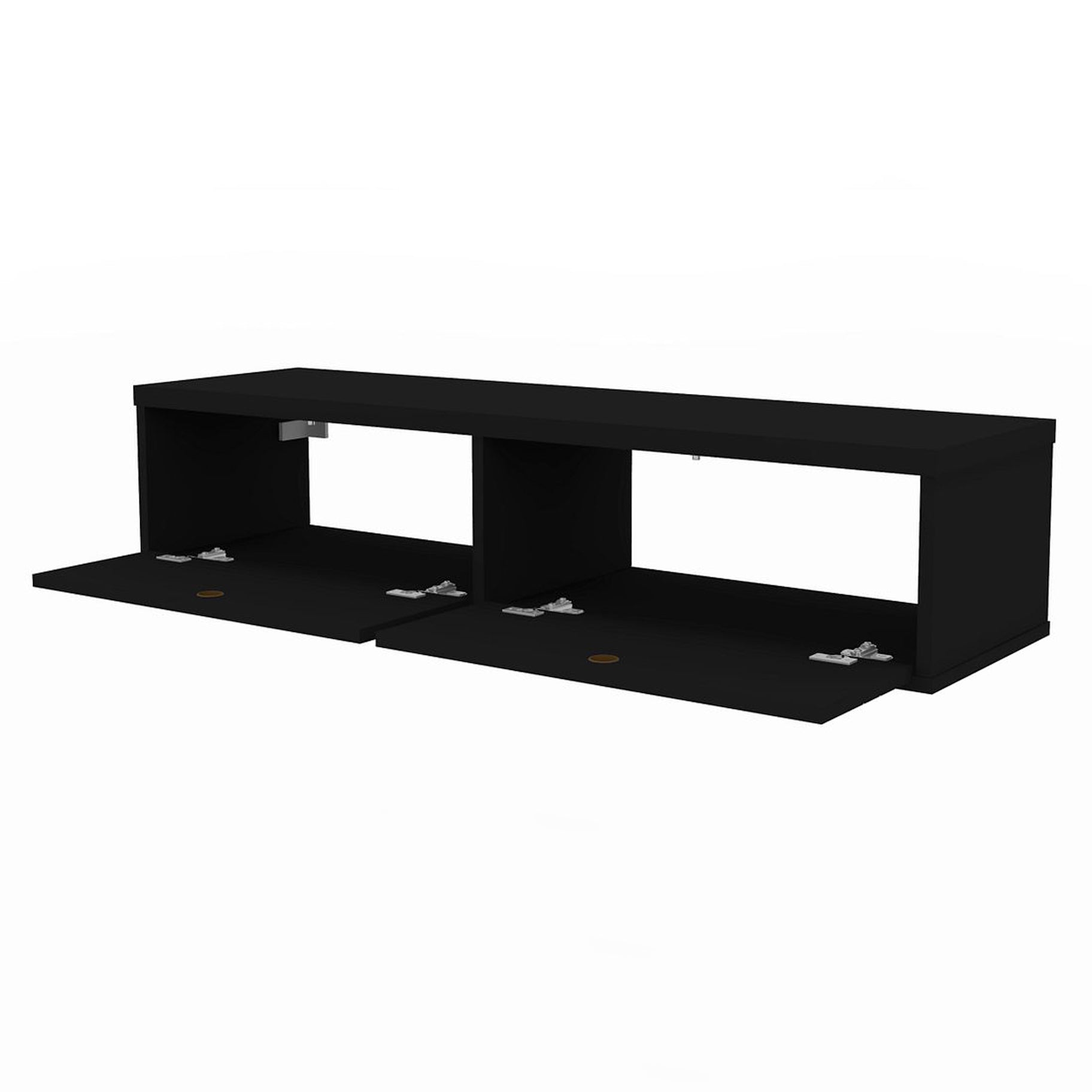 Floating TV Stand Wall Mount Console - Ellis - Stylish Savings - Black