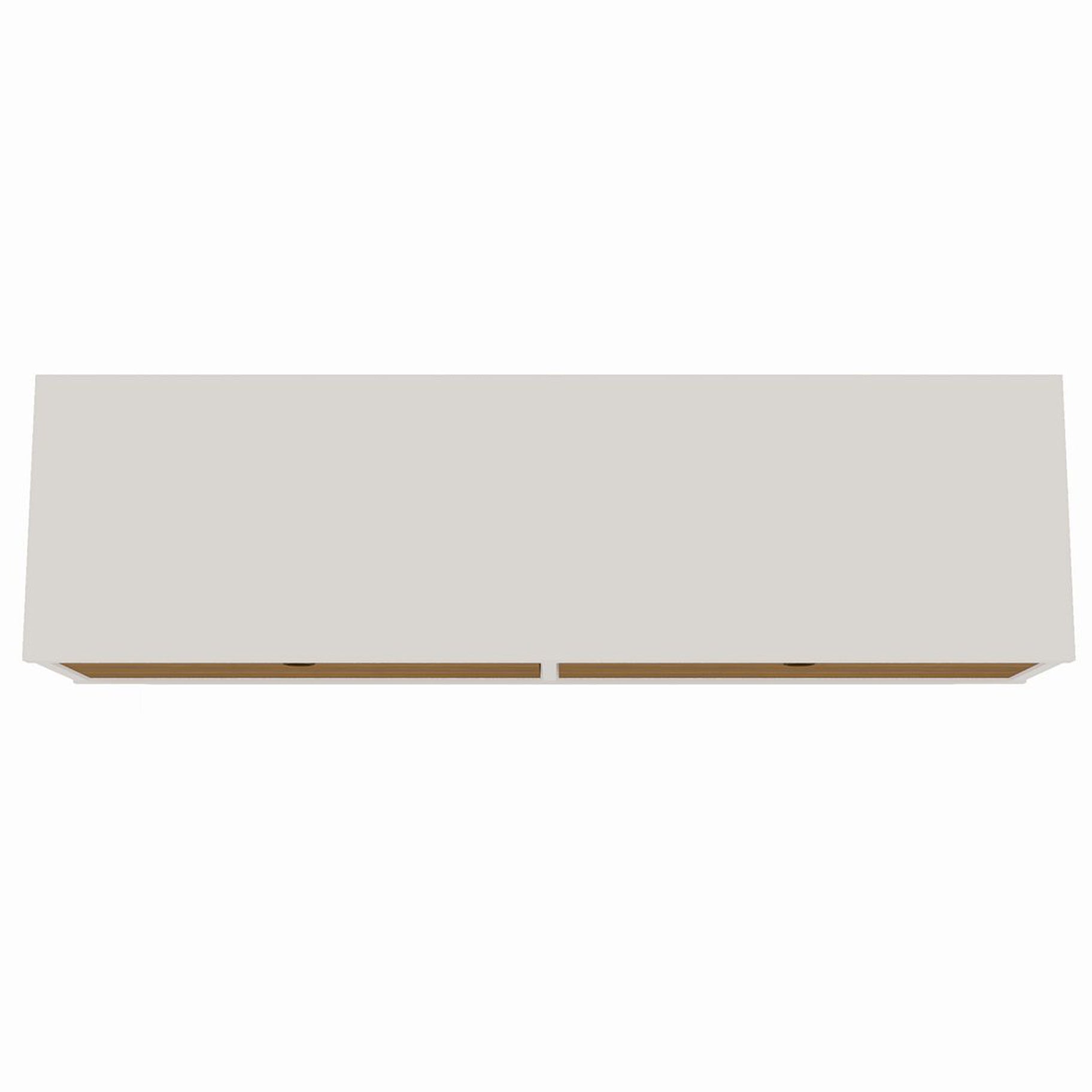 Floating TV Stand Wall Mount Console - Ellis - Stylish Savings - Off White & Cinnamon