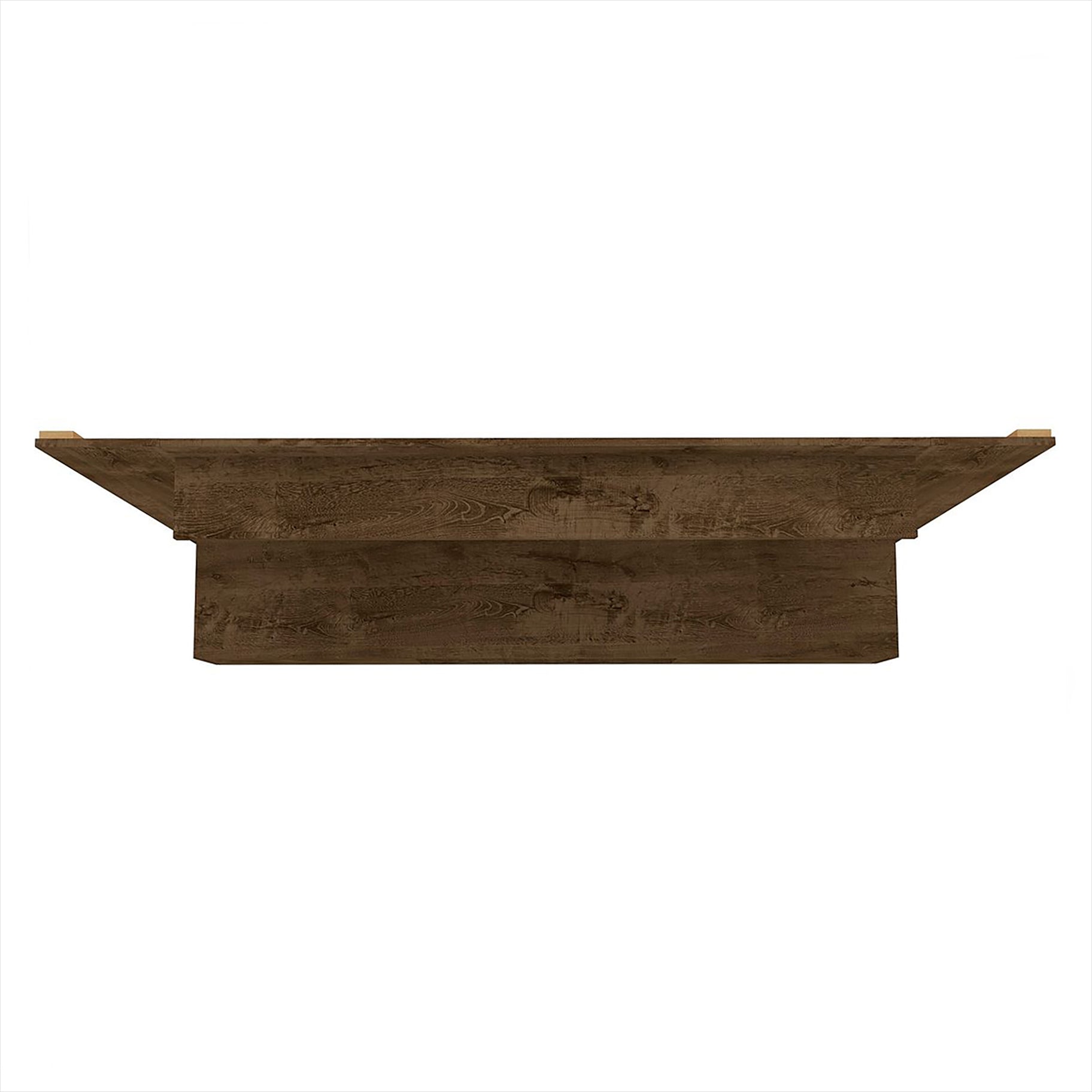 Floating TV Stand With Back Panel and Shelf - Ellis - Stylish Savings - Brown