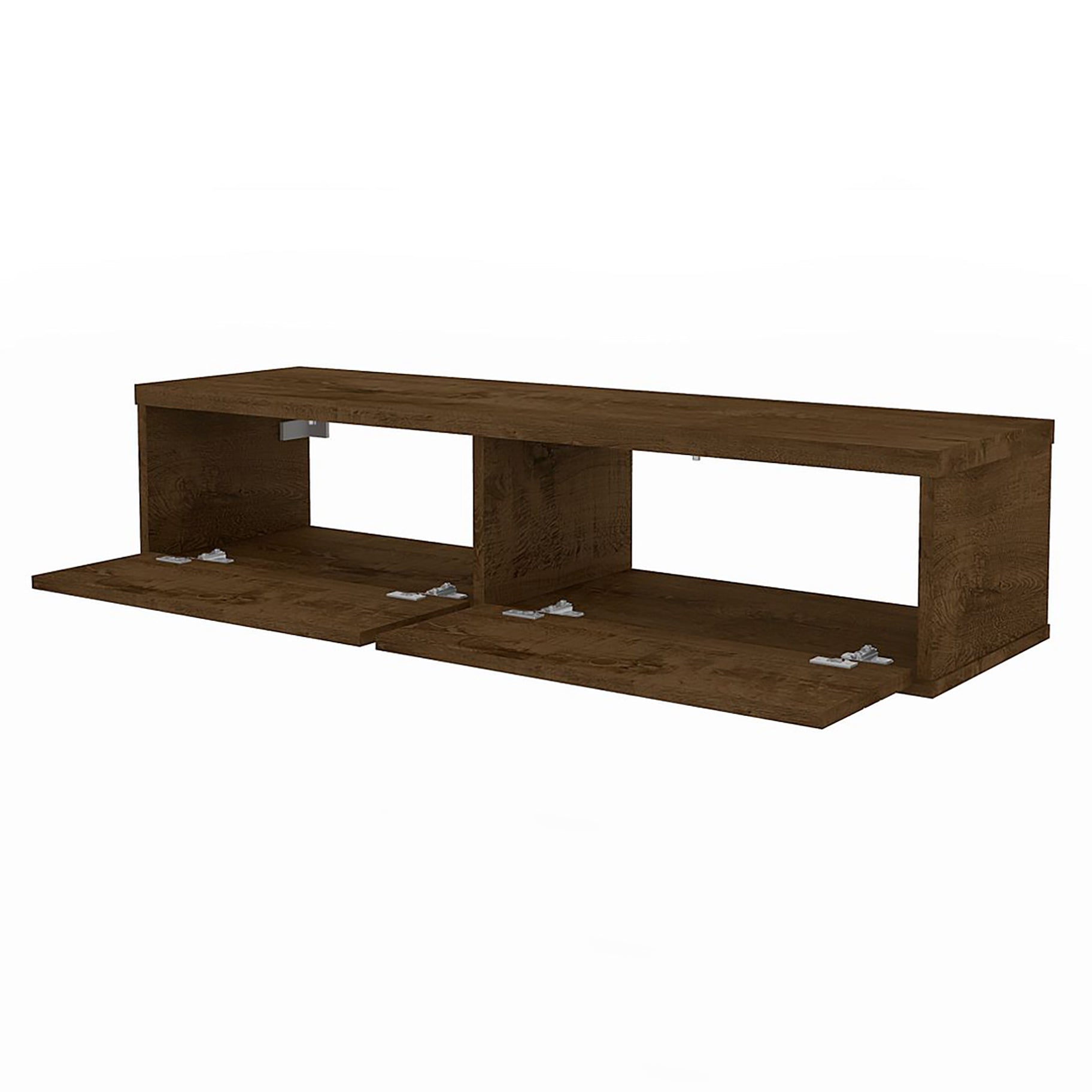 Floating TV Stand Wall Mount Console - Ellis - Stylish Savings - Brown