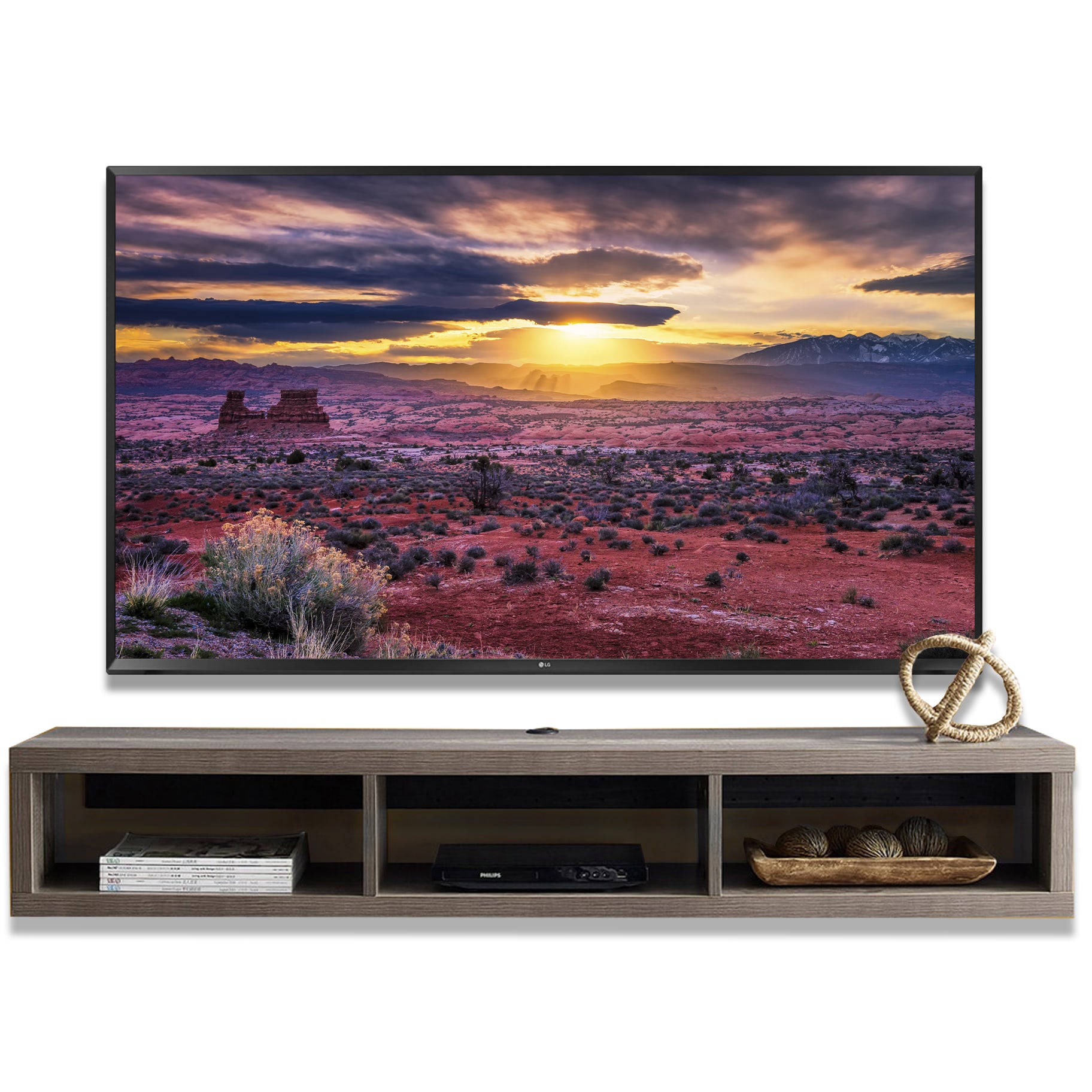 Floating Wall Mount TV Stand - Newport - Nebraska