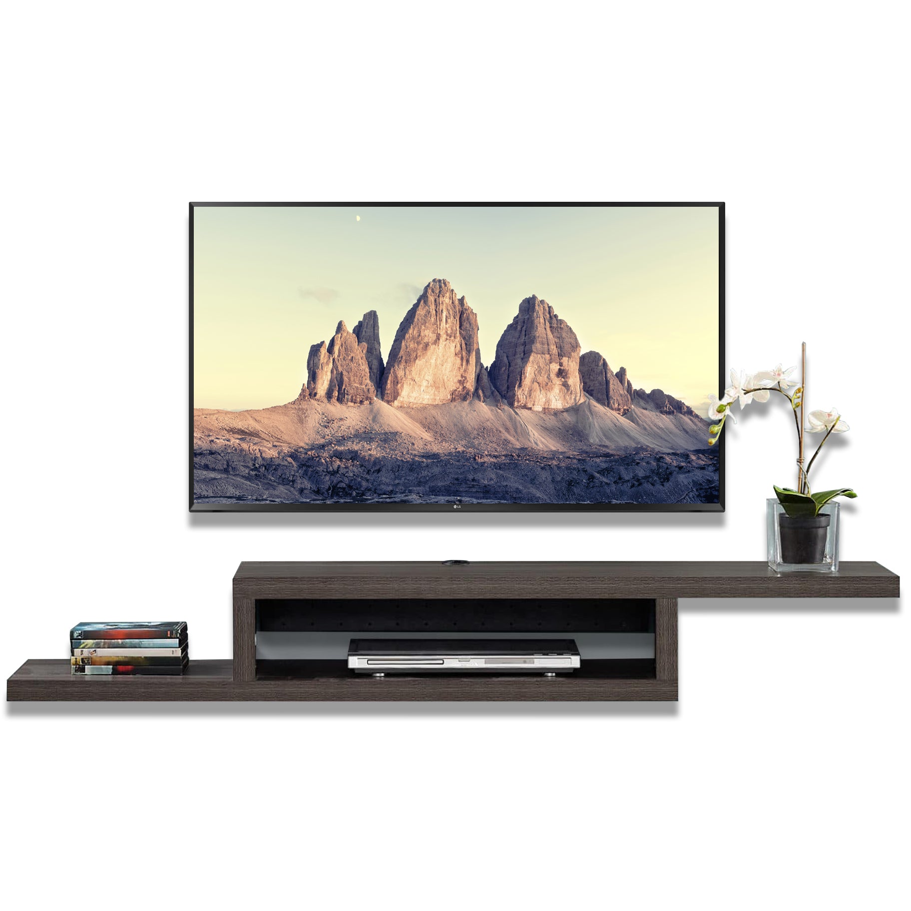 Floating 60" Wall Mount TV Stand - Coronado - Skyline Gray