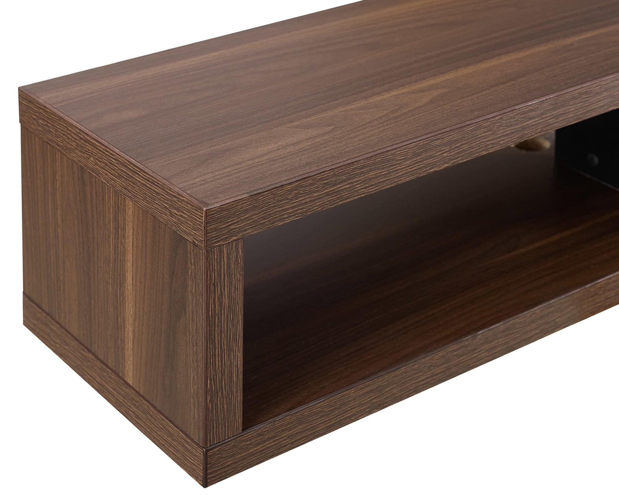 Floating Wall Mount TV Stand - Newport - Columbian Walnut
