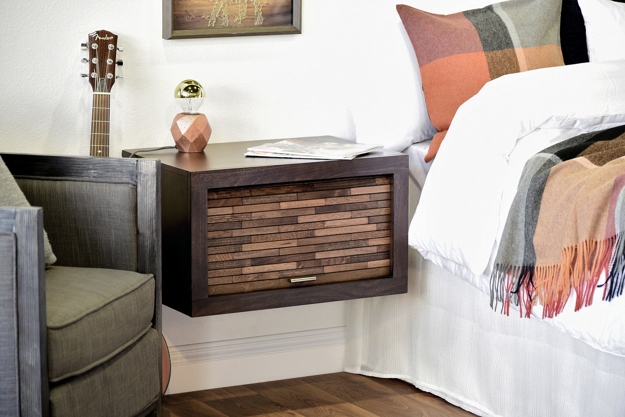 Floating Nightstand - ECO GEO Espresso