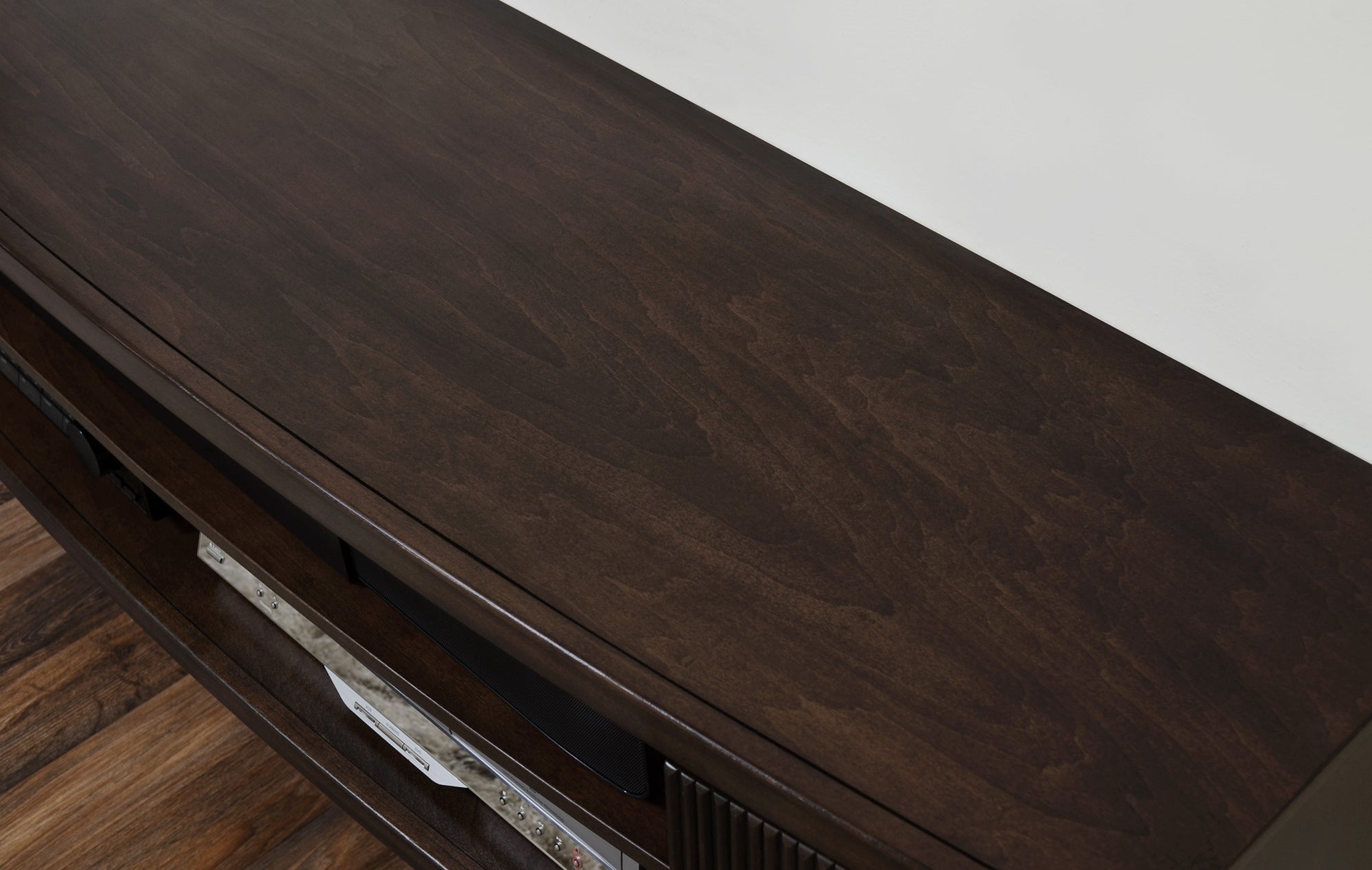 Curved Wall Mount TV Stand - The Curve - Espresso - OB 50% OFF!