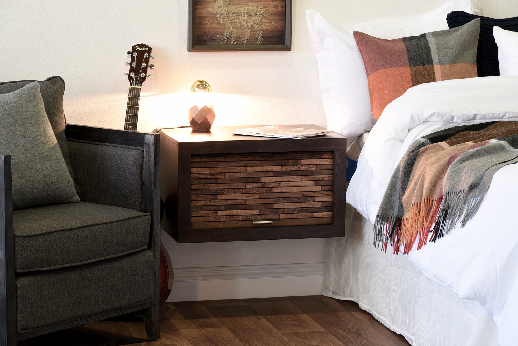 Floating Nightstand - ECO GEO Espresso