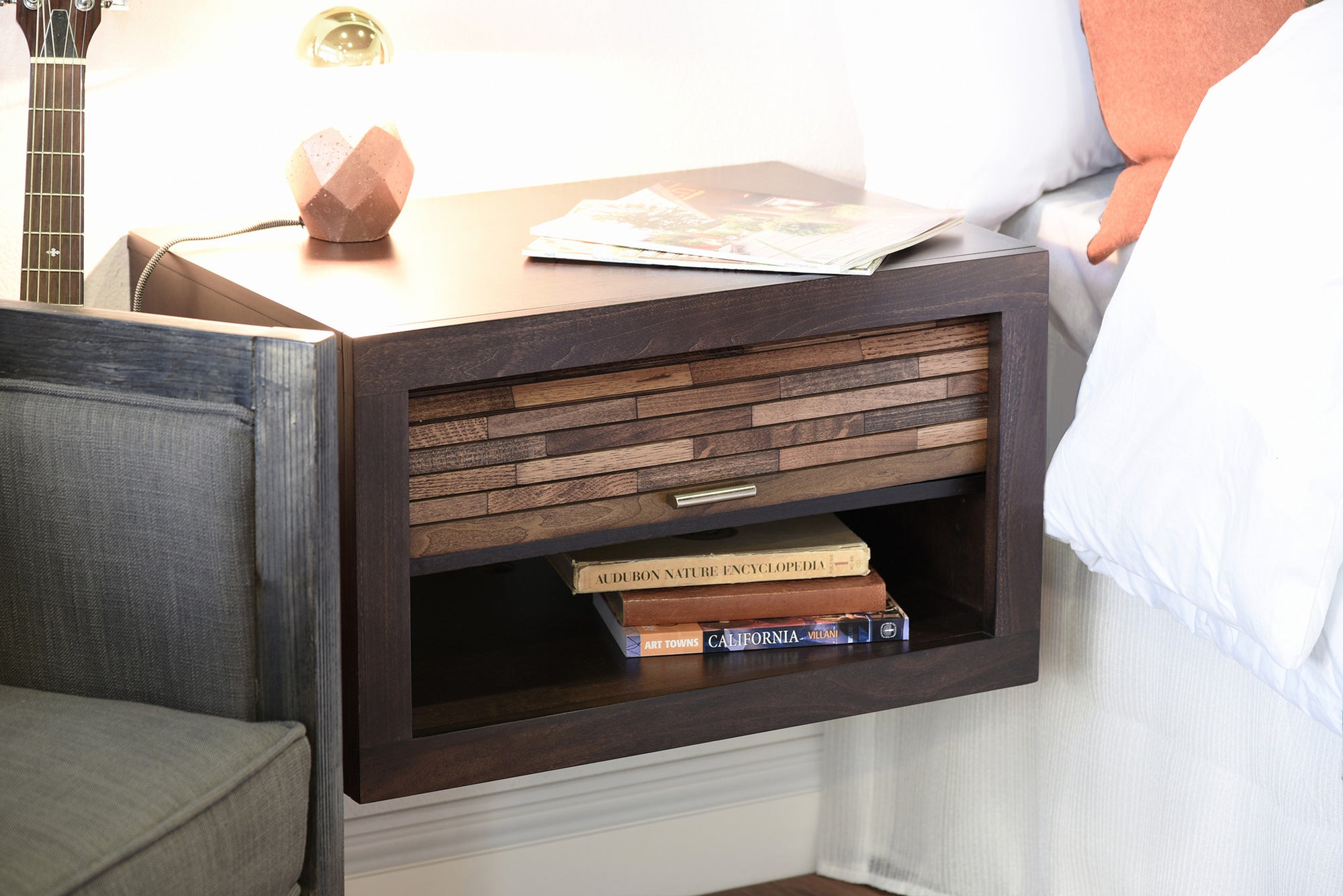 Floating Nightstand - ECO GEO Espresso