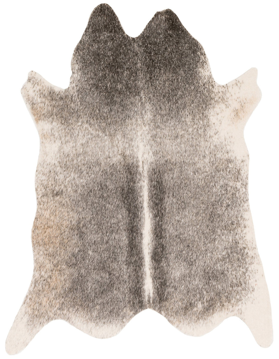 Gray Ivory Cowhide Rug Woodwaves